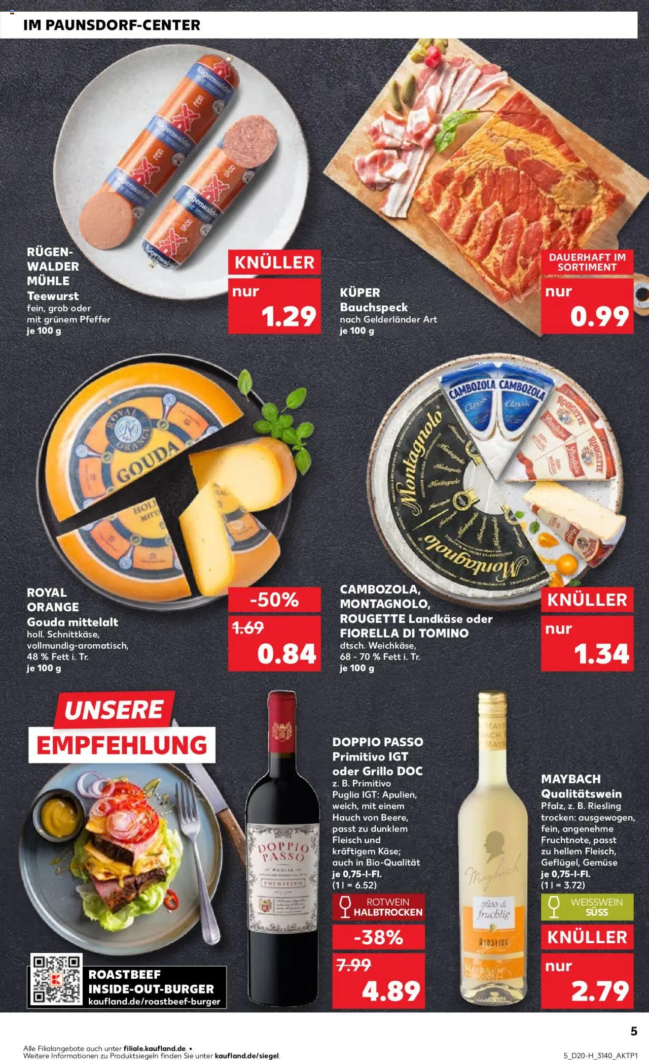 Kaufland - Leipzig, Dresdner Straße 80 - gültig ab dem 15.05.2025 | Seite: 5 | Produkte: Doppio passo primitivo, Gemüse, Doppio Passo, Fleisch