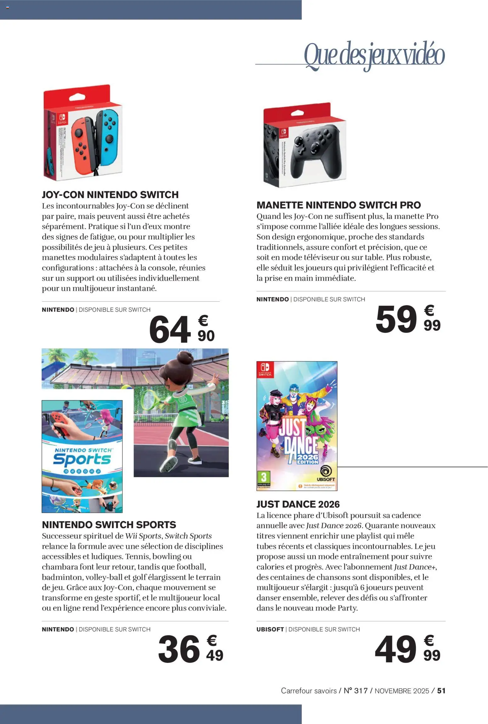 {H1} | Page: 51 | Produits: Montre, Televiseur, Prise, Jeux