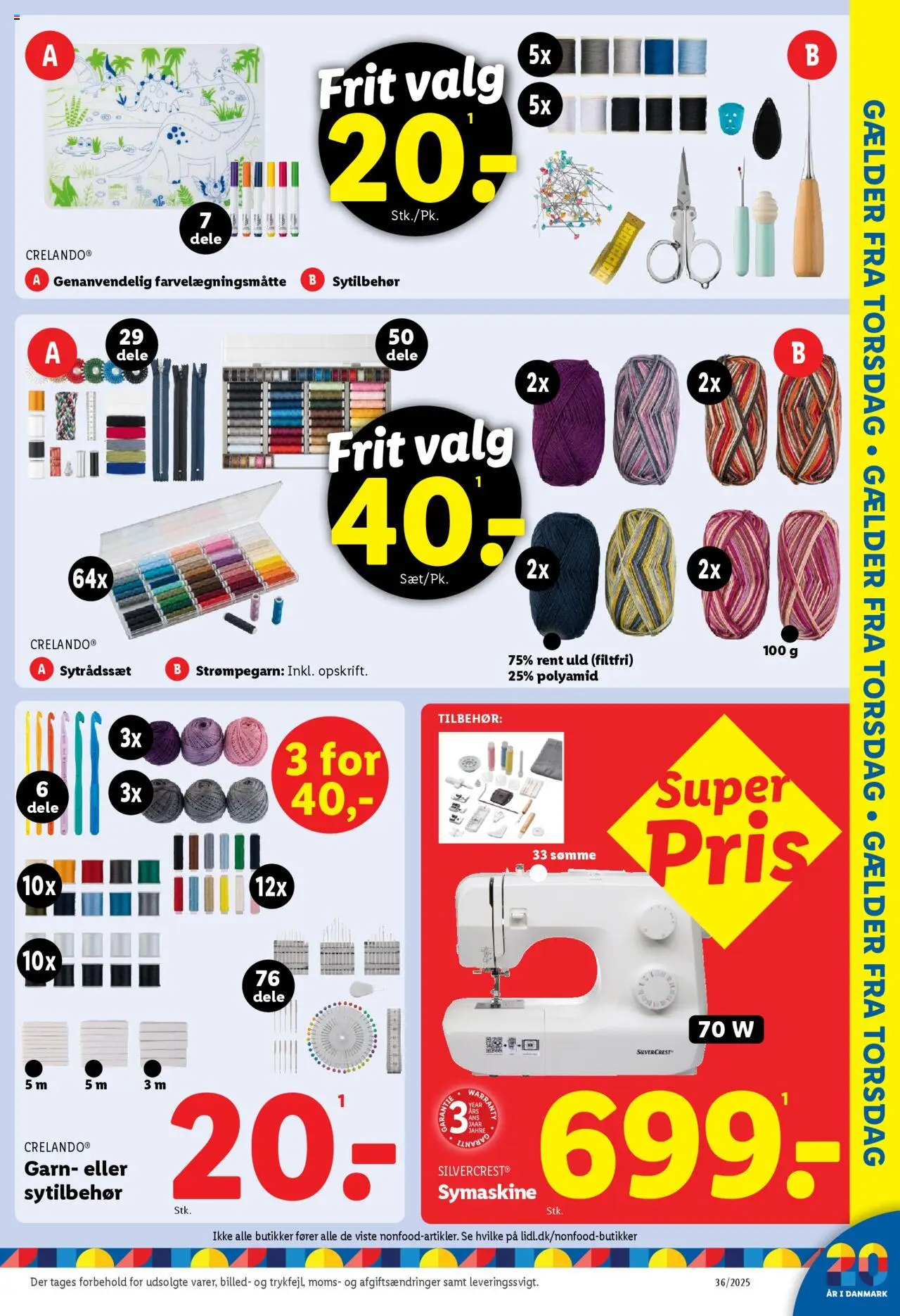 Lidl Tilbudsavis gyldig fra 31.08.2025 | Side: 33 | Produkter: Symaskine