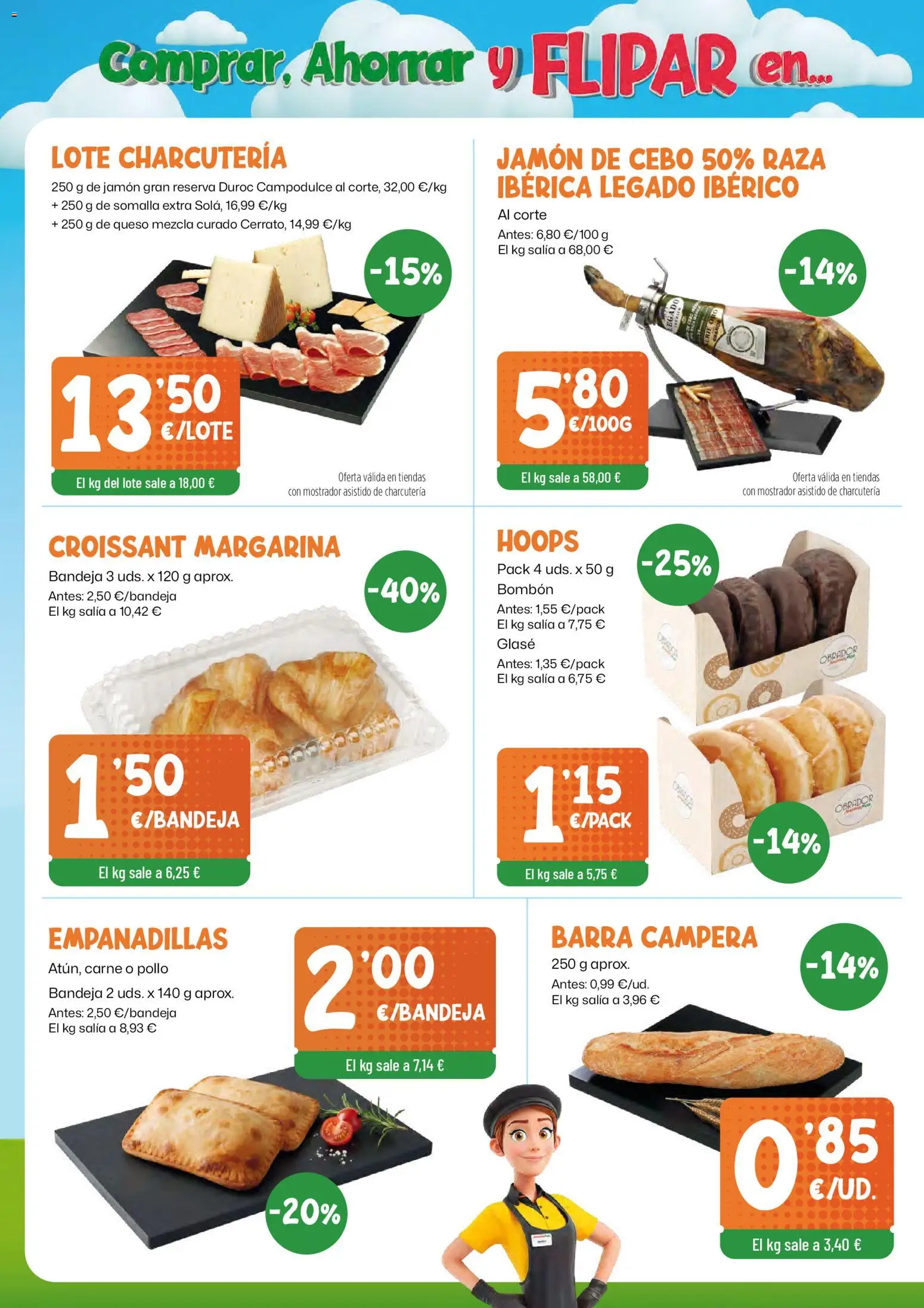 AhorraMas folleto │ válido desde el 26.02.2026 | Página: 4 | Productos: Queso, Jamón, Croissant, Margarina