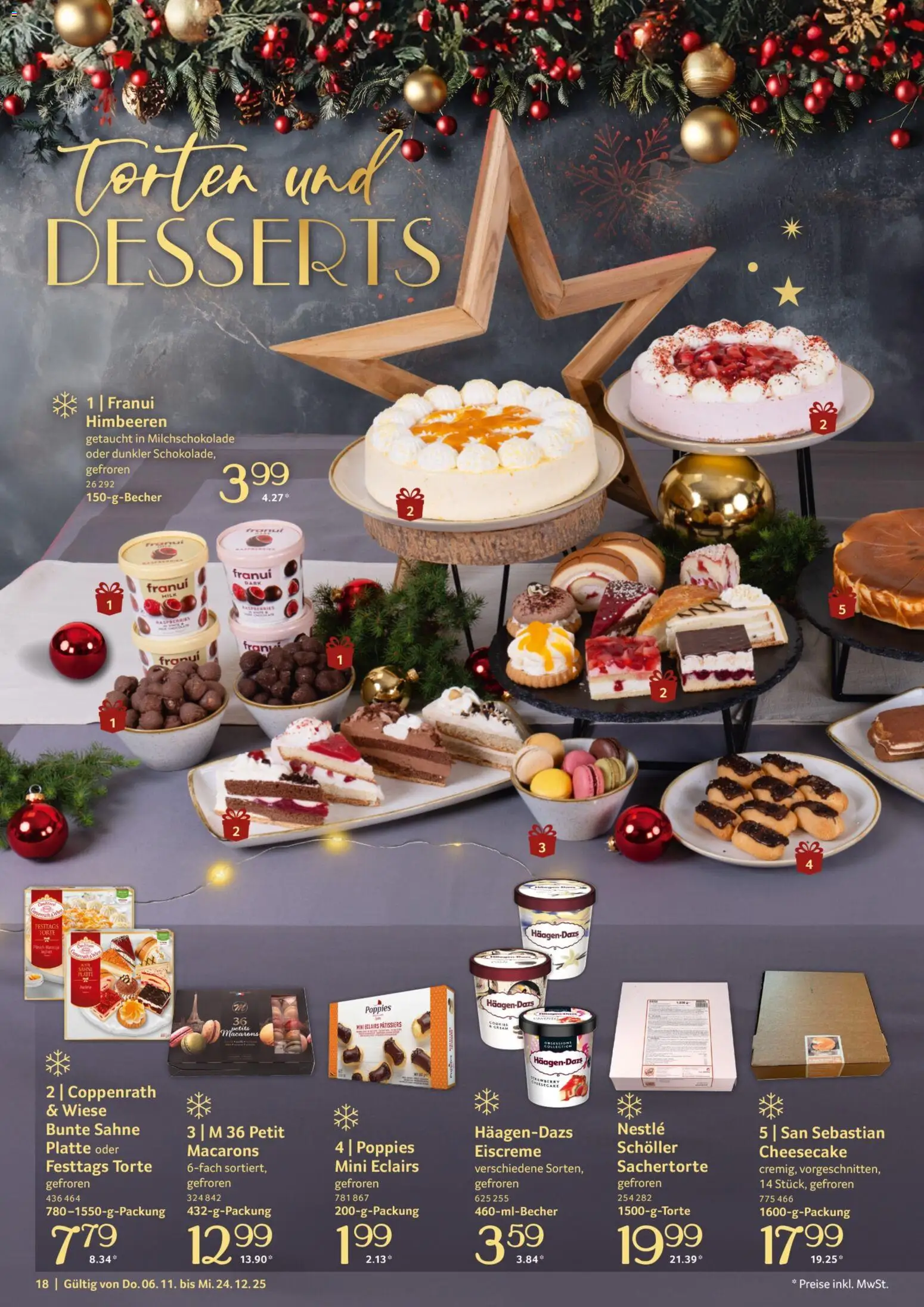 Selgros Genussmomente – gültig ab 06.10.2025 | Seite: 18 | Produkte: Himbeeren, Eiscreme, Sahne