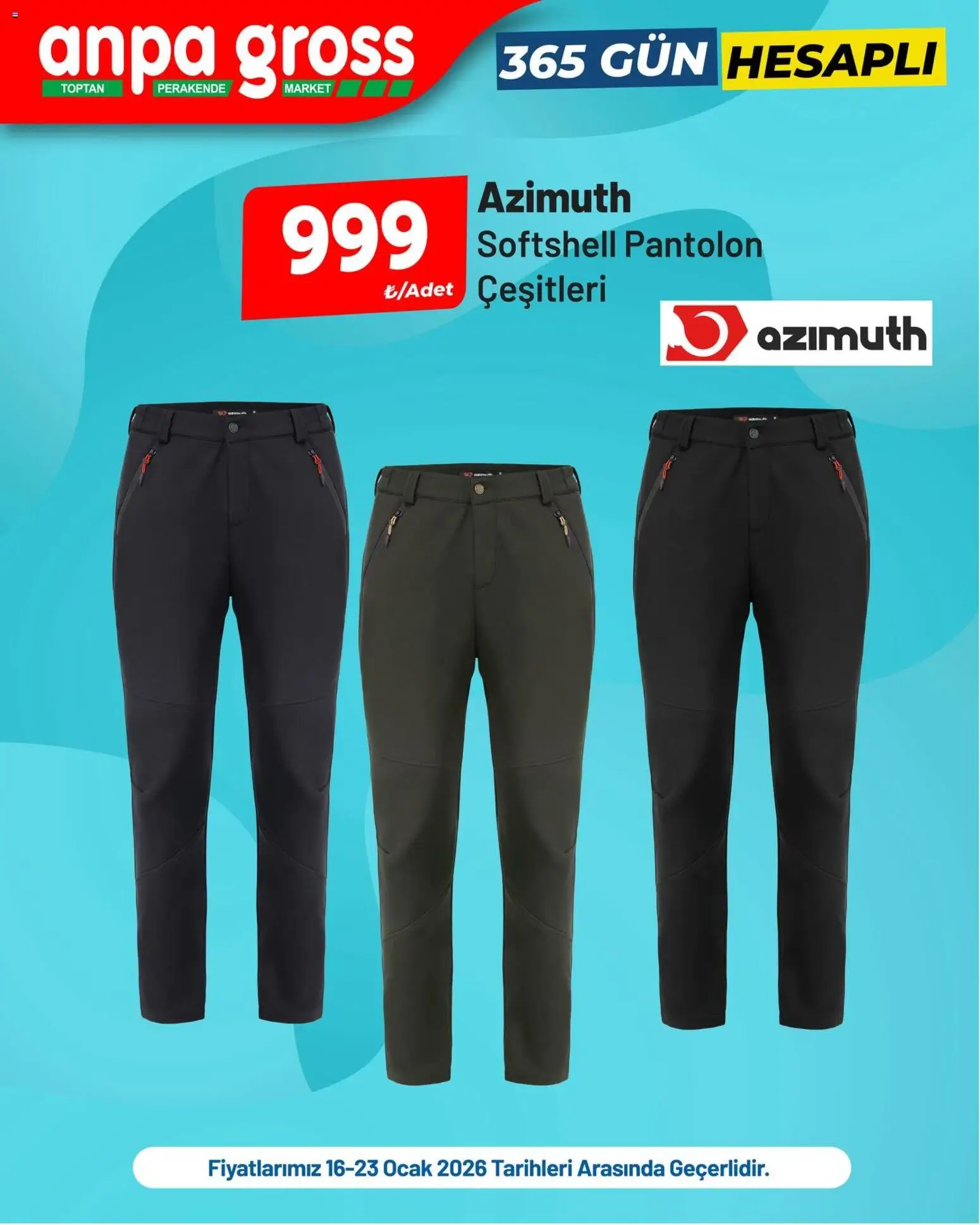 Anpa Gross İndirim Azimuth, Lee Cooper - 16.01.2026 tarihinden itibaren geçerlidir | Sayfa: 5 | Ürünler: Pantolon, Ocak