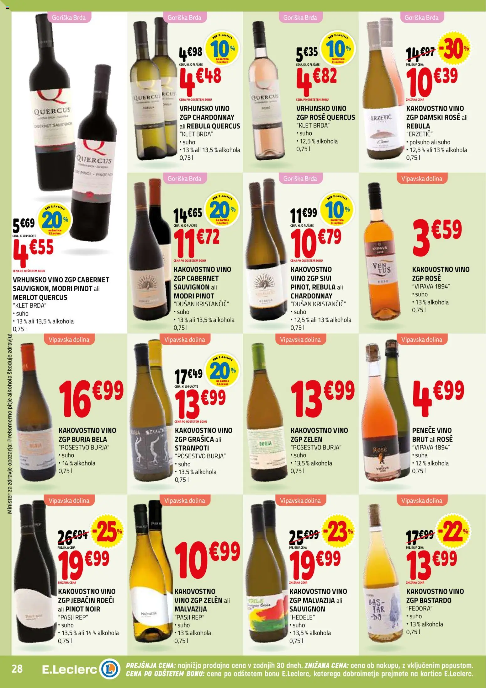Novi E.leclerc katalog ponudbe – veljaven od 04.02.2026 | Stran: 28 | Izdelki: Vino