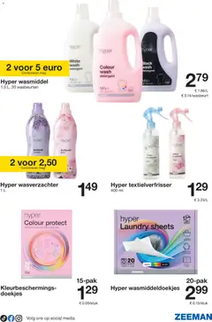 Zeeman - Folder - Voorbeeld van een folder van Zeeman, geldig van 27.12.2025 | Pagina: 3 | Producten: Wasmiddel, Wasverzachter, Ostyalap