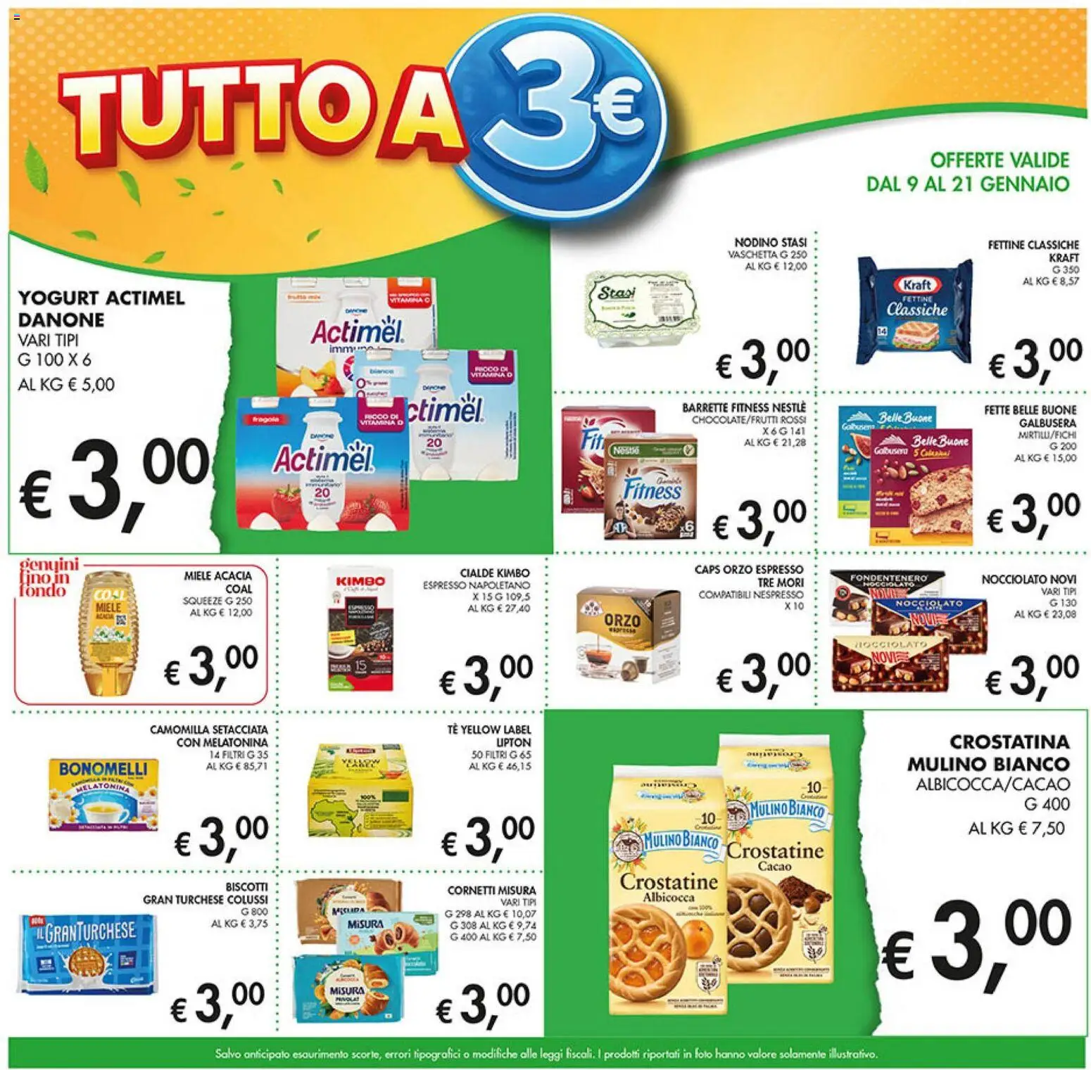 Volantino Coal del 09.01.2026 | Pagina: 9 | Prodotti: Yogurt, Biscotti, Crostatine, Cacao