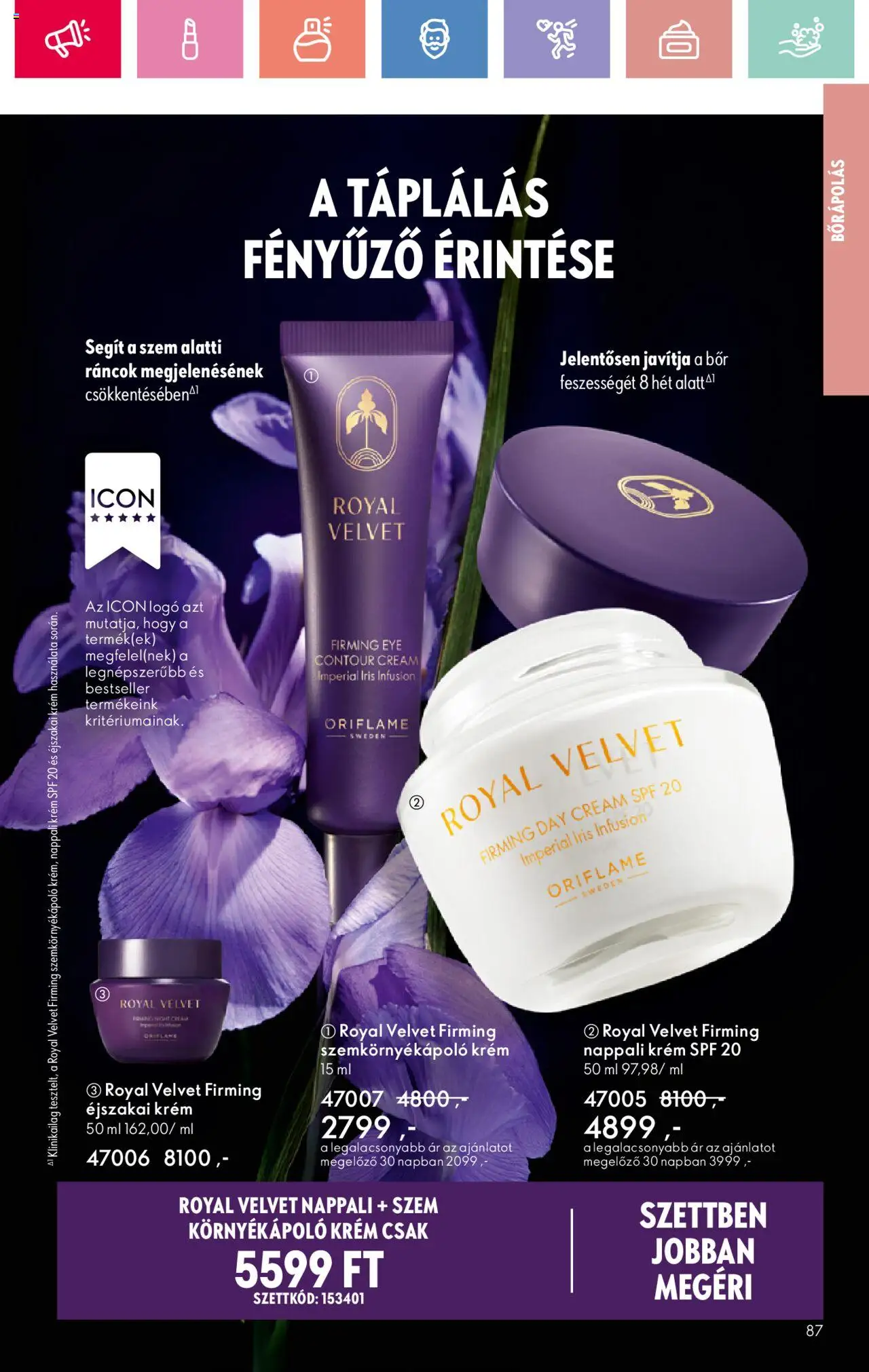 Oriflame akciós ujság - amely érvényes a következő dátumtól: 17.08.2025 | Oldal: 87 | Termékek: Szemkörnyékápoló, Bor