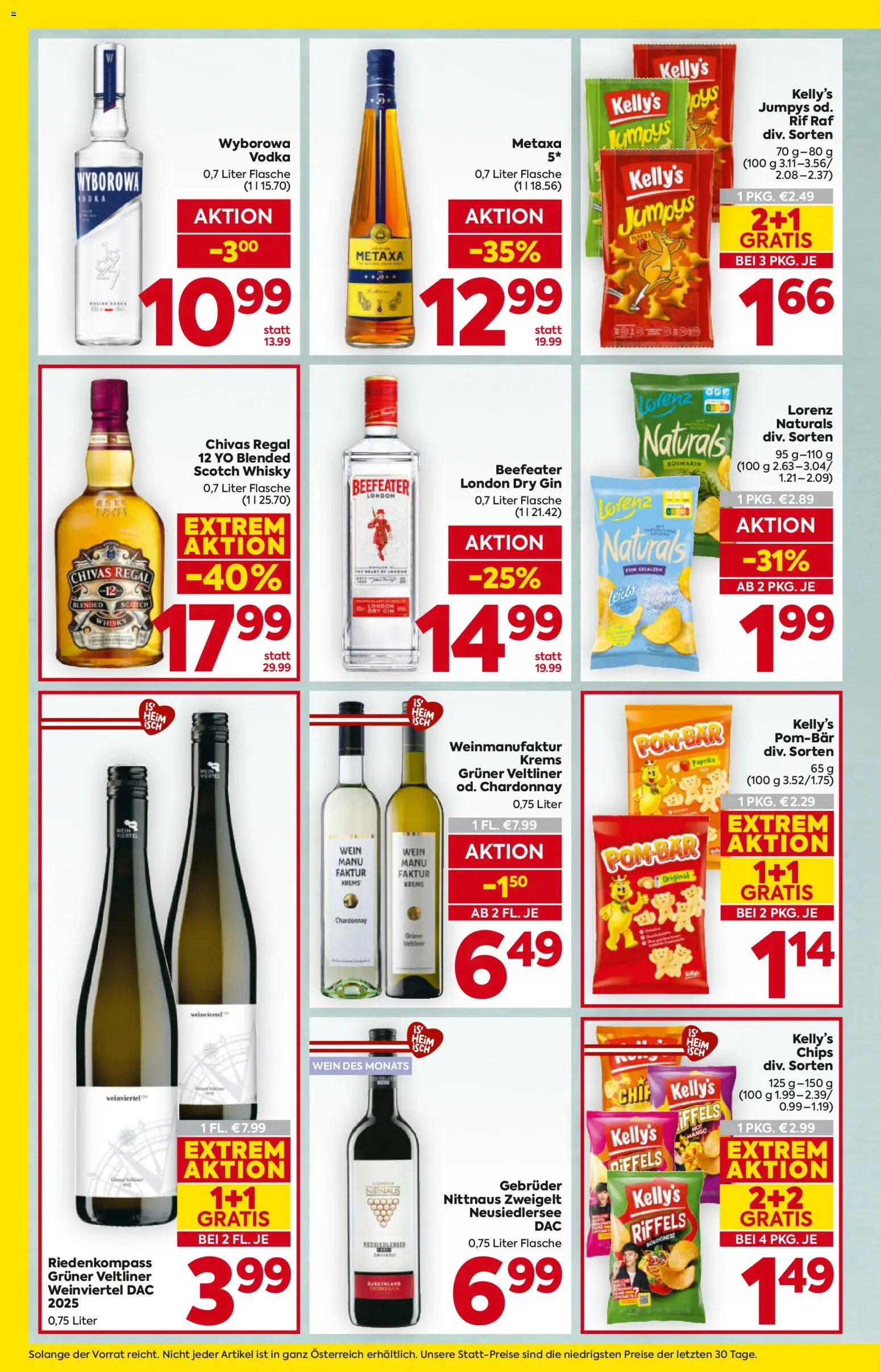 Billa Flugblatt - Burgenland gültig ab 05.03.2026 | Seite: 14 | Produkte: Gin, Chips, Regal, Wein