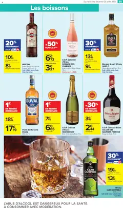  | Page: 39 | Produits: Whisky Label 5, Whisky clan Campbell, Vermouth, Crémant d'alsace