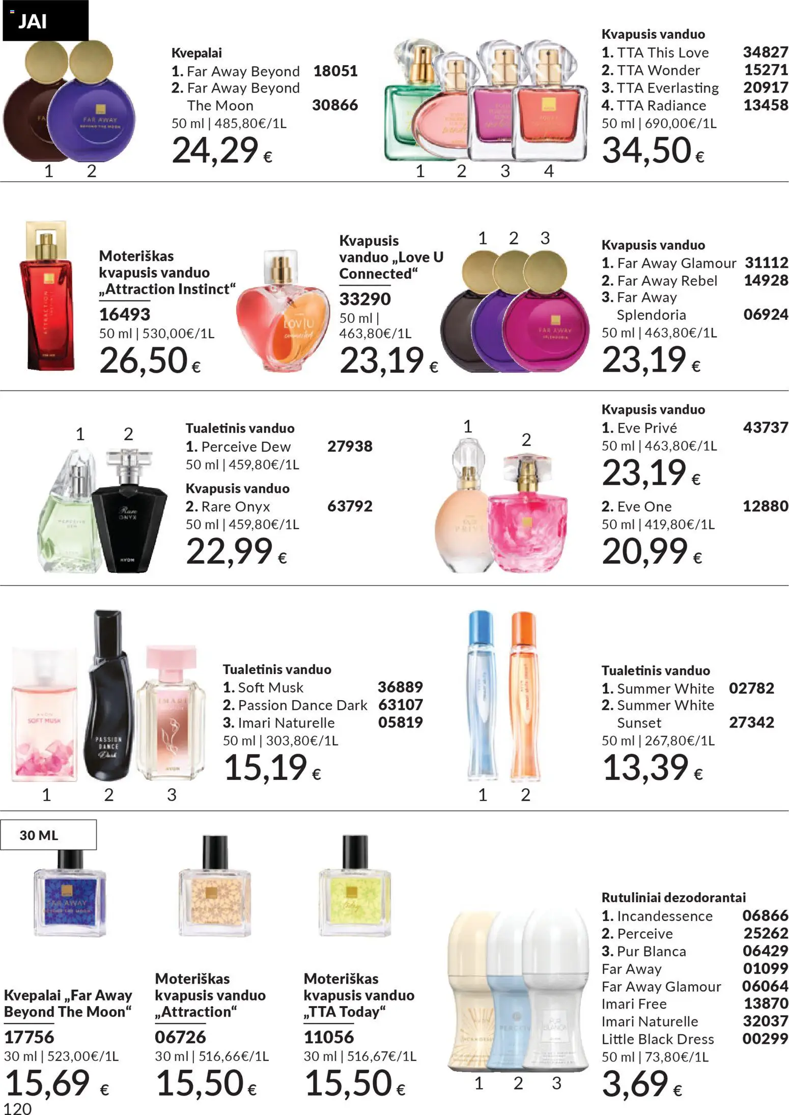 AVON akcijos nuo 01.11.2025 | Puslapis: 120 | Prekių: Kvapusis vanduo, Kvepalai, Tualetinis vanduo