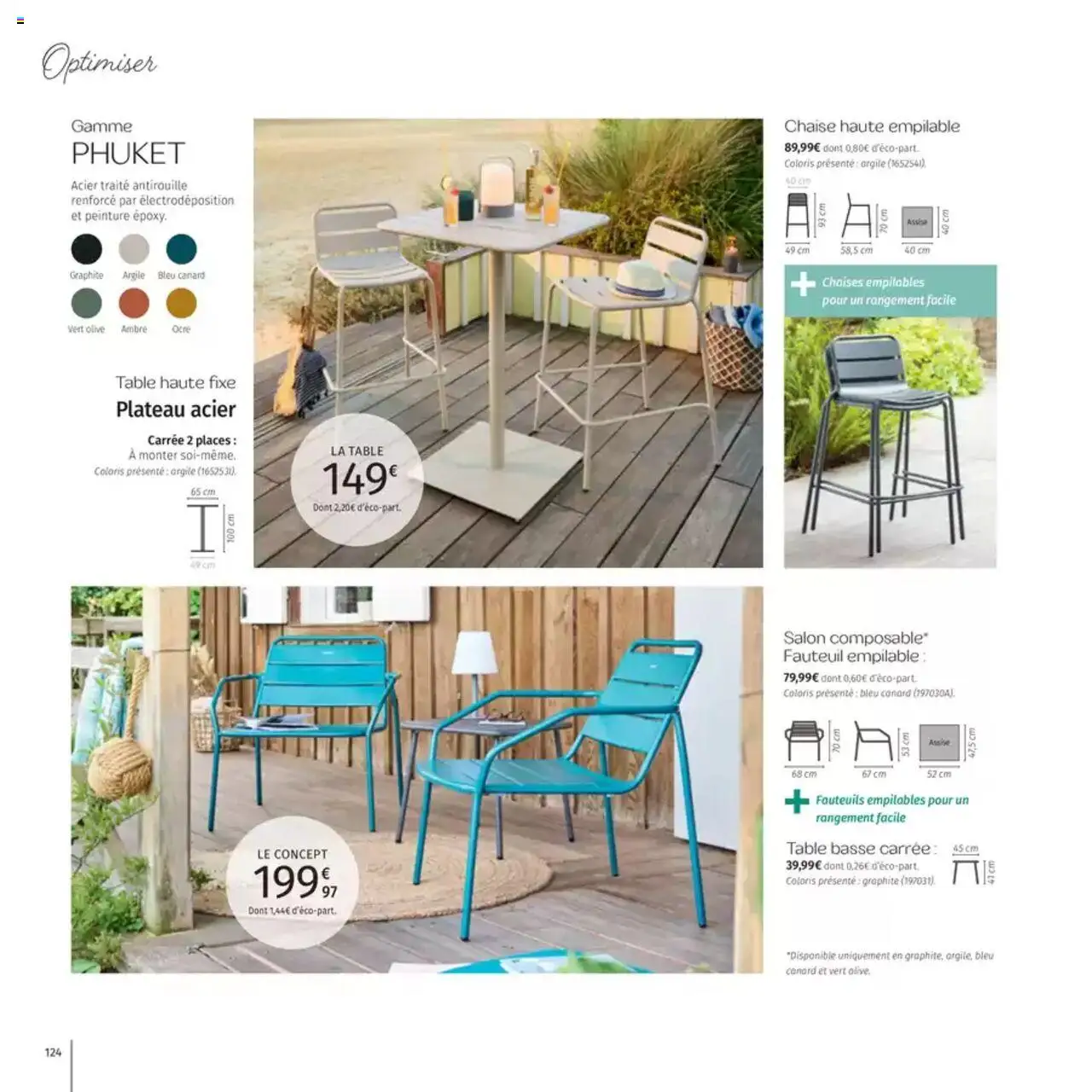  | Page: 124 | Produits: Plateau, Argile, Table basse, Chaise
