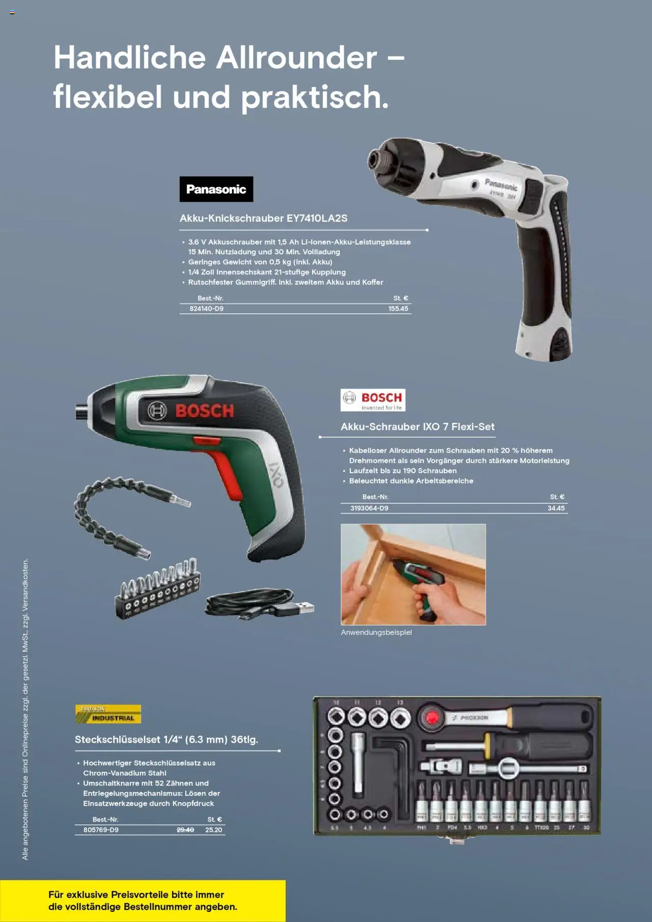 Conrad - Markenkatalog - gültig ab dem 25.08.2025 | Seite: 75 | Produkte: Panasonic, Gewicht, Akkuschrauber, Koffer