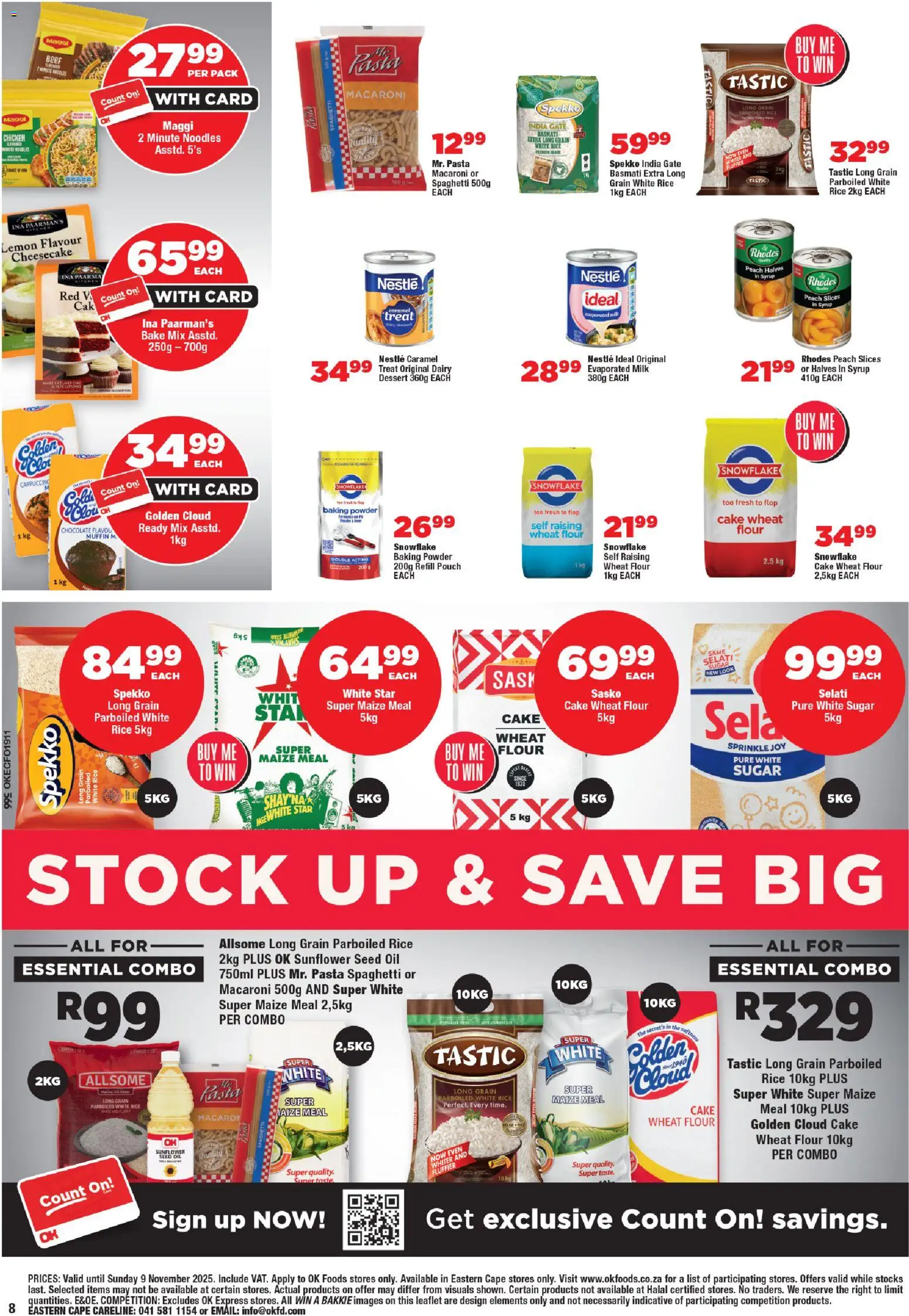 New OK Foods catalogue – valid from 24.10.2025 | Page: 8 | Products: Pó talco, Stock, Syrup, Lemon
