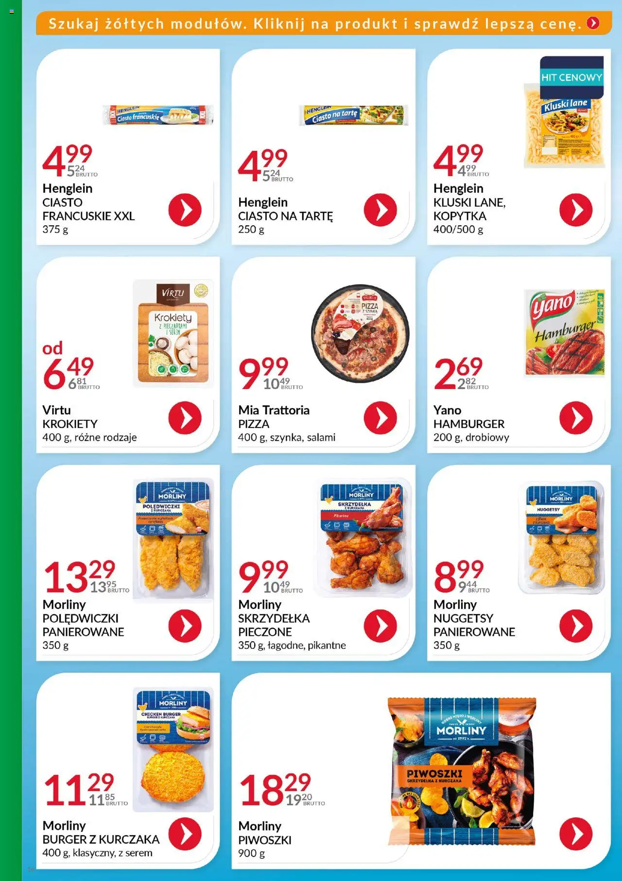 Eurocash Gazetka - Katalog Artykułów Spożywczych od 19.10.2025 | Strona: 16 | Produkty: Szynka, Salami, Pizza, Kopytka