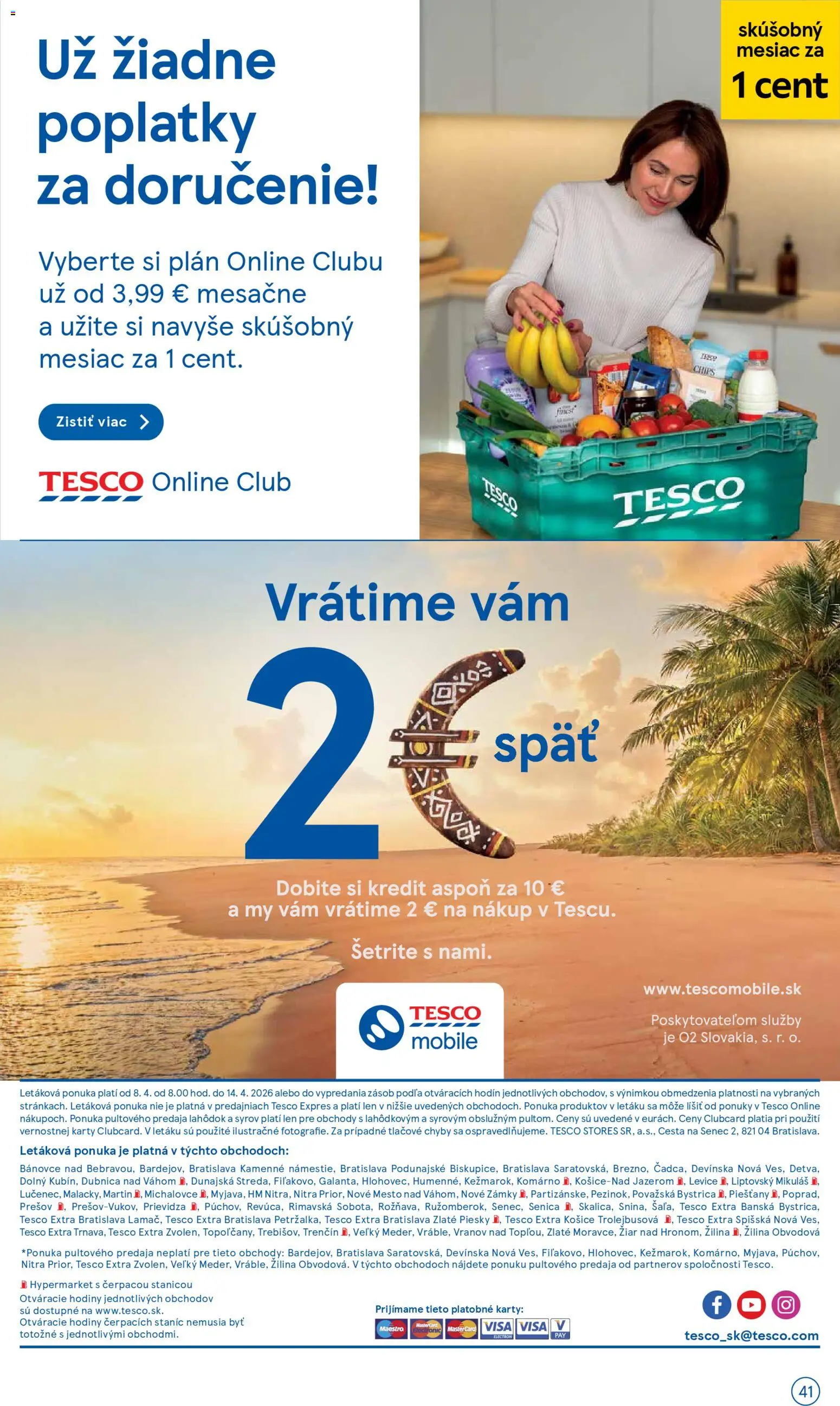 Nové Tesco akcie – leták je platný od 08.04.2026 | Strana: 41 | Produkty: Hodiny