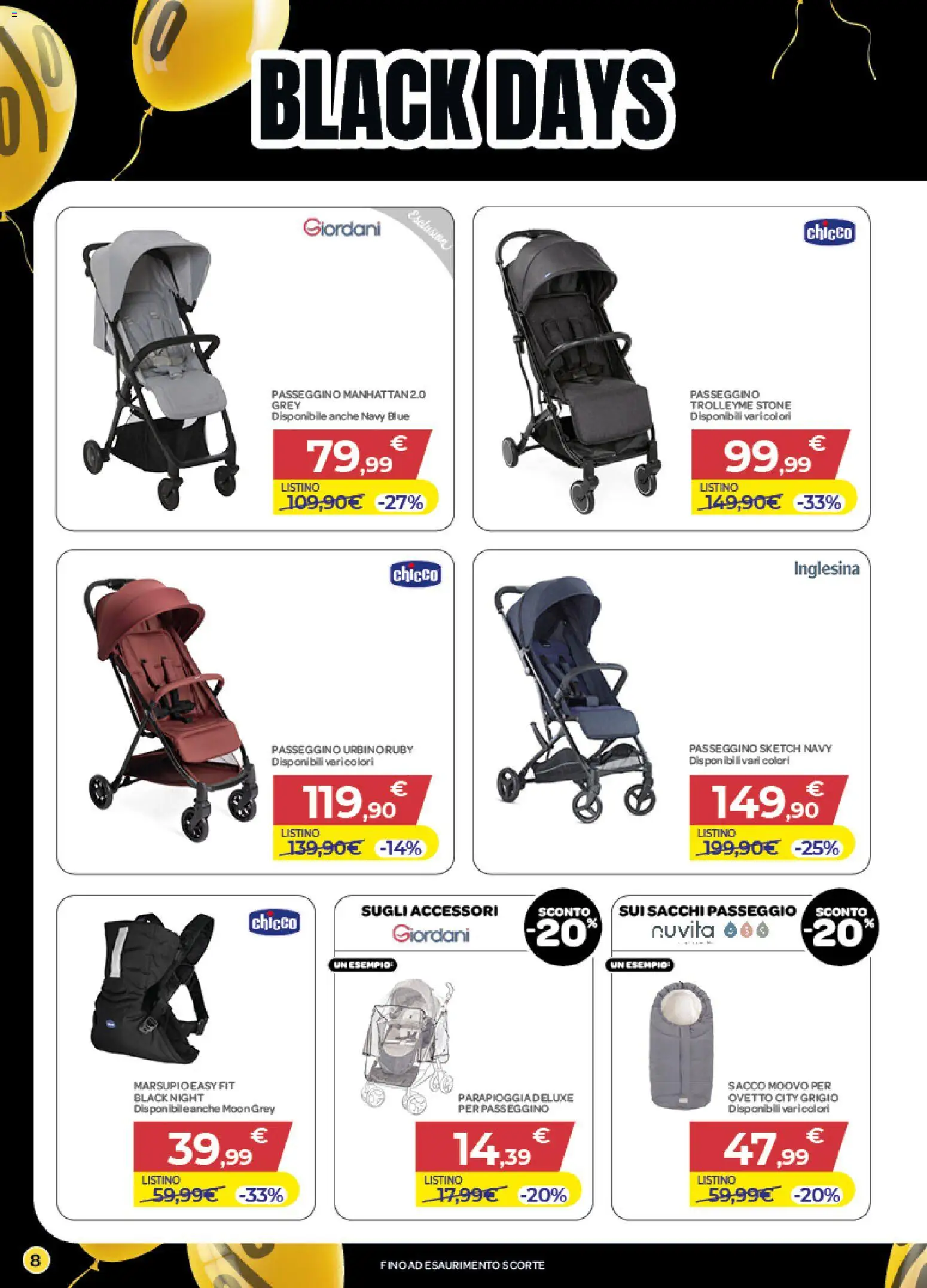 Volantino Bimbo store del 20.11.2025 | Pagina: 8 | Prodotti: Passeggino