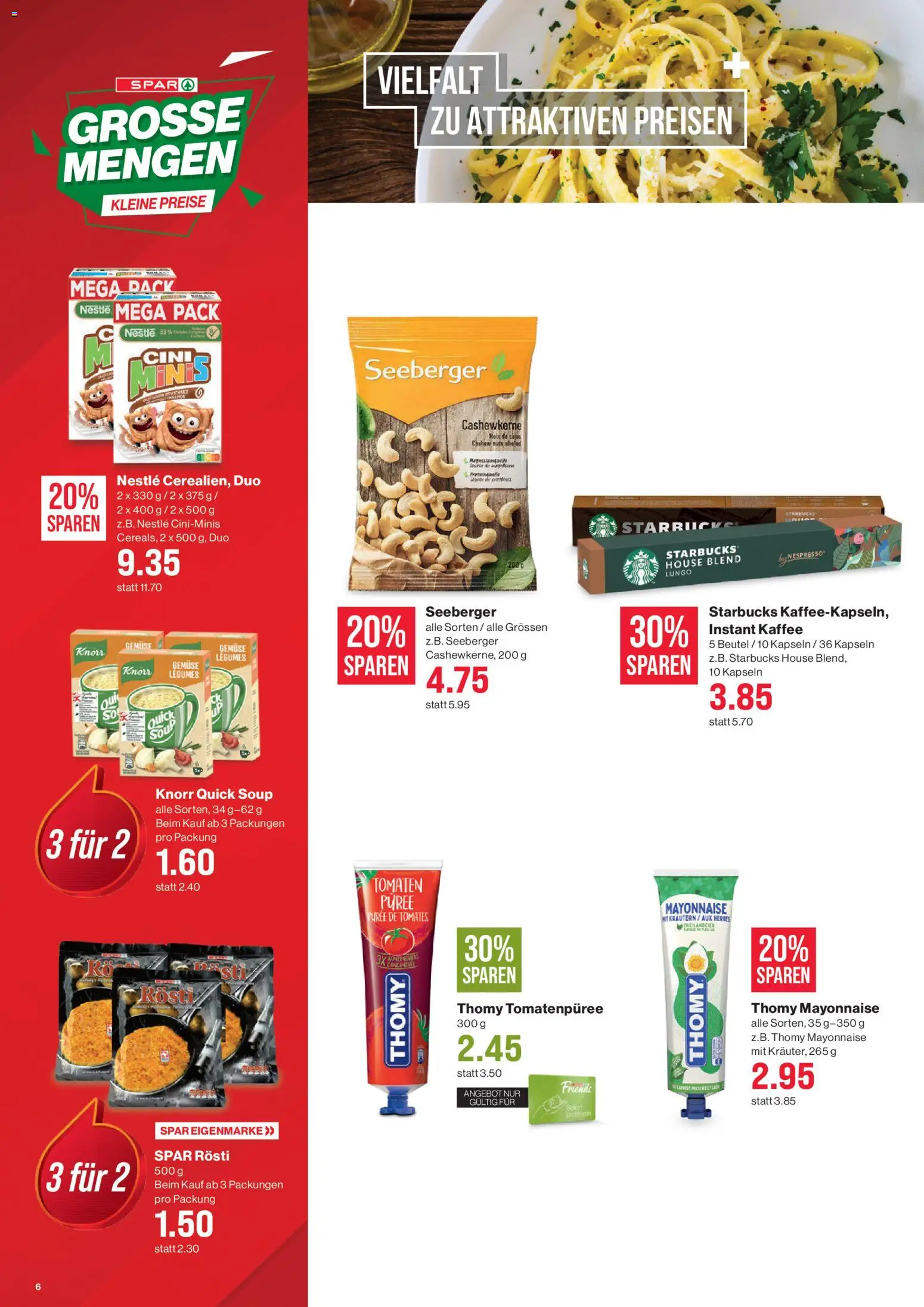 SPAR - SPAR Handels AG – gültig ab 22.01.2026 | Seite: 6 | Produkte: Tomatenpüree, Kaffee, Tomaten, Mayonnaise