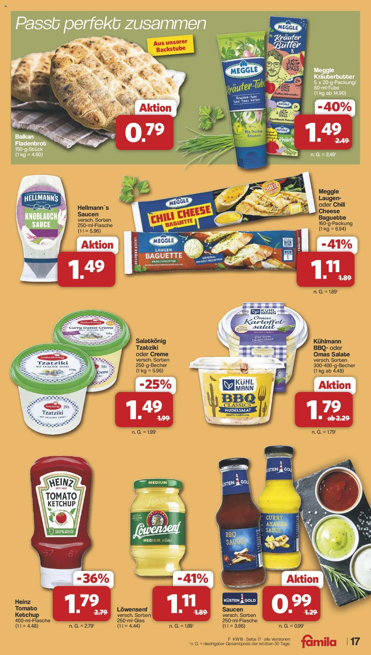 Famila Nordwest Prospekt 	 – gültig ab 27.04.2026 | Seite: 17 | Produkte: Kräuterbutter, Creme, Knoblauch, Salat