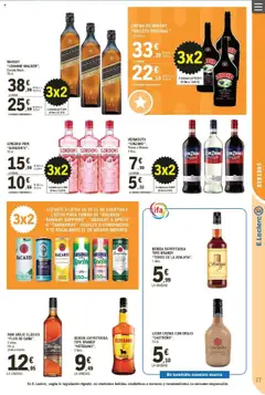 Vista previa E.Leclerc folleto válido desde el 22.10.2025 | Página: 27 | Productos: Licor, Ron, Ginebra, Πρίζες