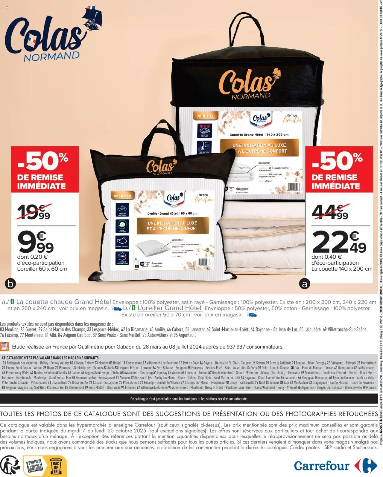 {H1} | Page: 2 | Produits: Poids, Coton, Oreiller, Couette