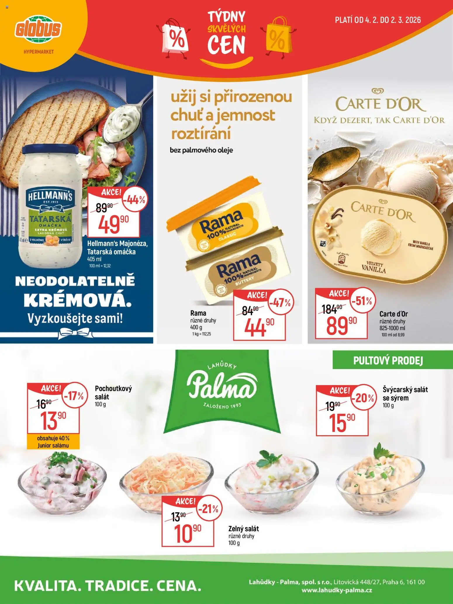 Globus leták - Pardubice od 04.02.2026 | Strana: 8 | Produkty: Oleje, Rama, Hellmann's, Carte d'or