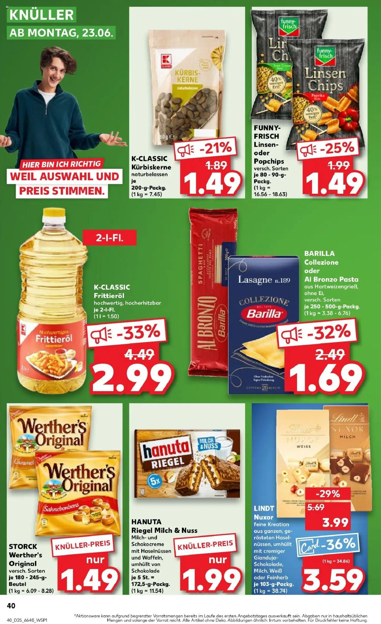 Kaufland prospekt Kaufbeuren	 - gültig ab dem 22.06.2025 | Seite: 1 | Produkte: Milch, Barilla, Paprika, Kürbis