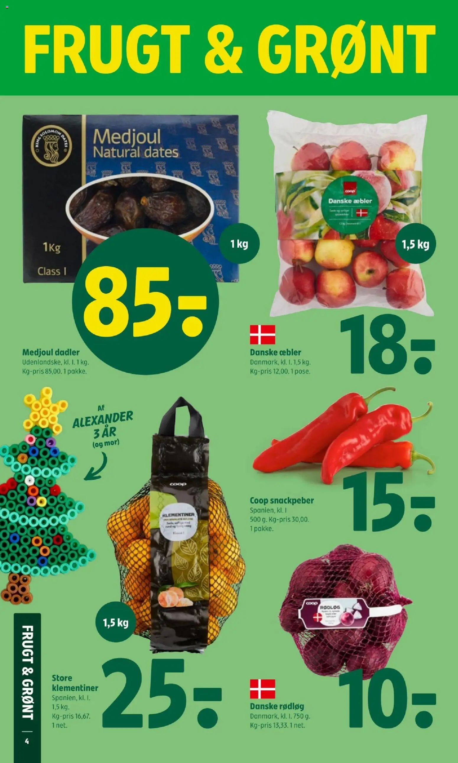 Coop 365 tilbudsavis – gyldig fra 18.12.2025 | Side: 6 | Produkter: Snackpeber, Æbler, Rødløg, Dadler