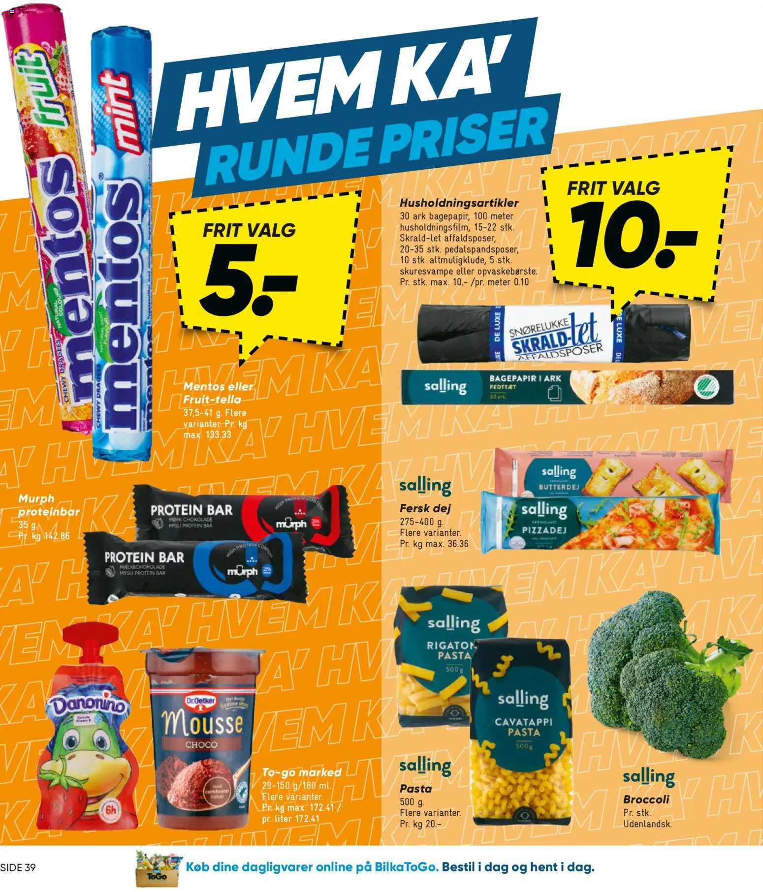 Bilka tilbudsavis – gyldig fra 23.01.2026 | Side: 10 | Produkter: Butterdej, Pasta, Pizzadej, Broccoli