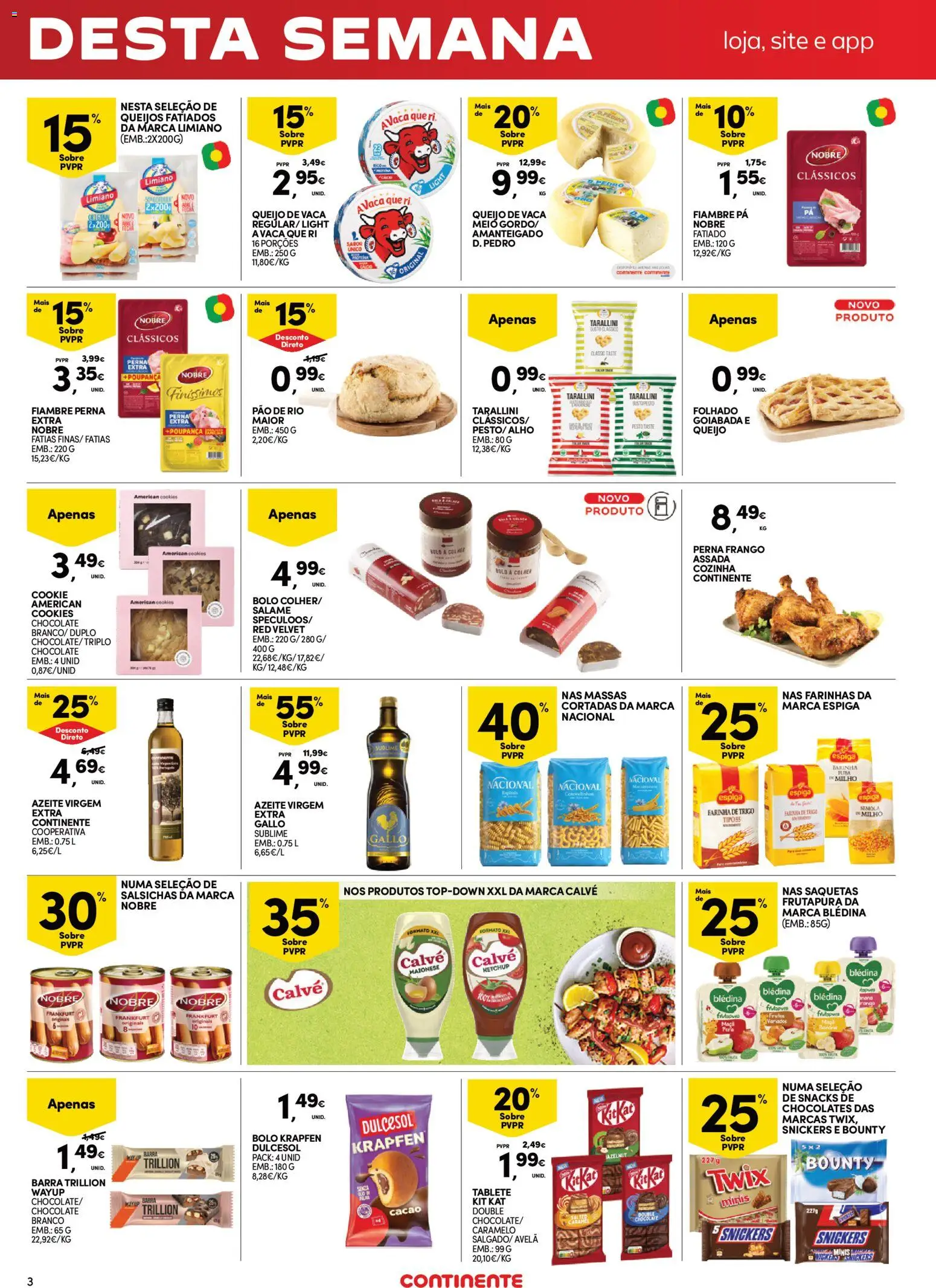 Continente - Fim de Semana │ válido de 30.01.2026 | Página: 3 | Produtos: Bolo, Pão, Salame, Milho