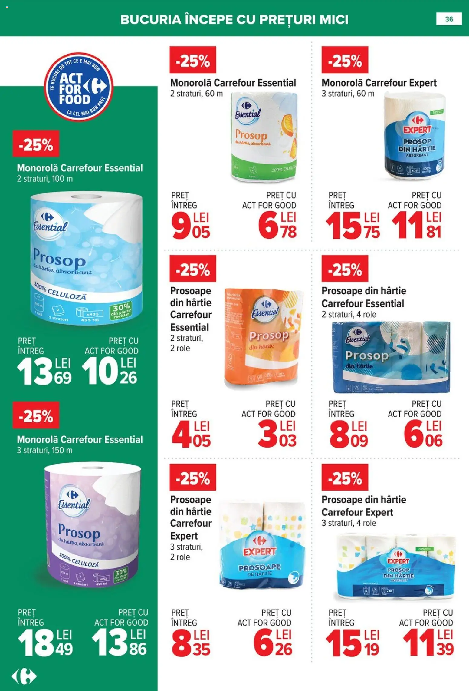 Noul catalog Carrefour – valabil de la 08.01.2026 | Pagină: 36 | Produse: Role, Mici