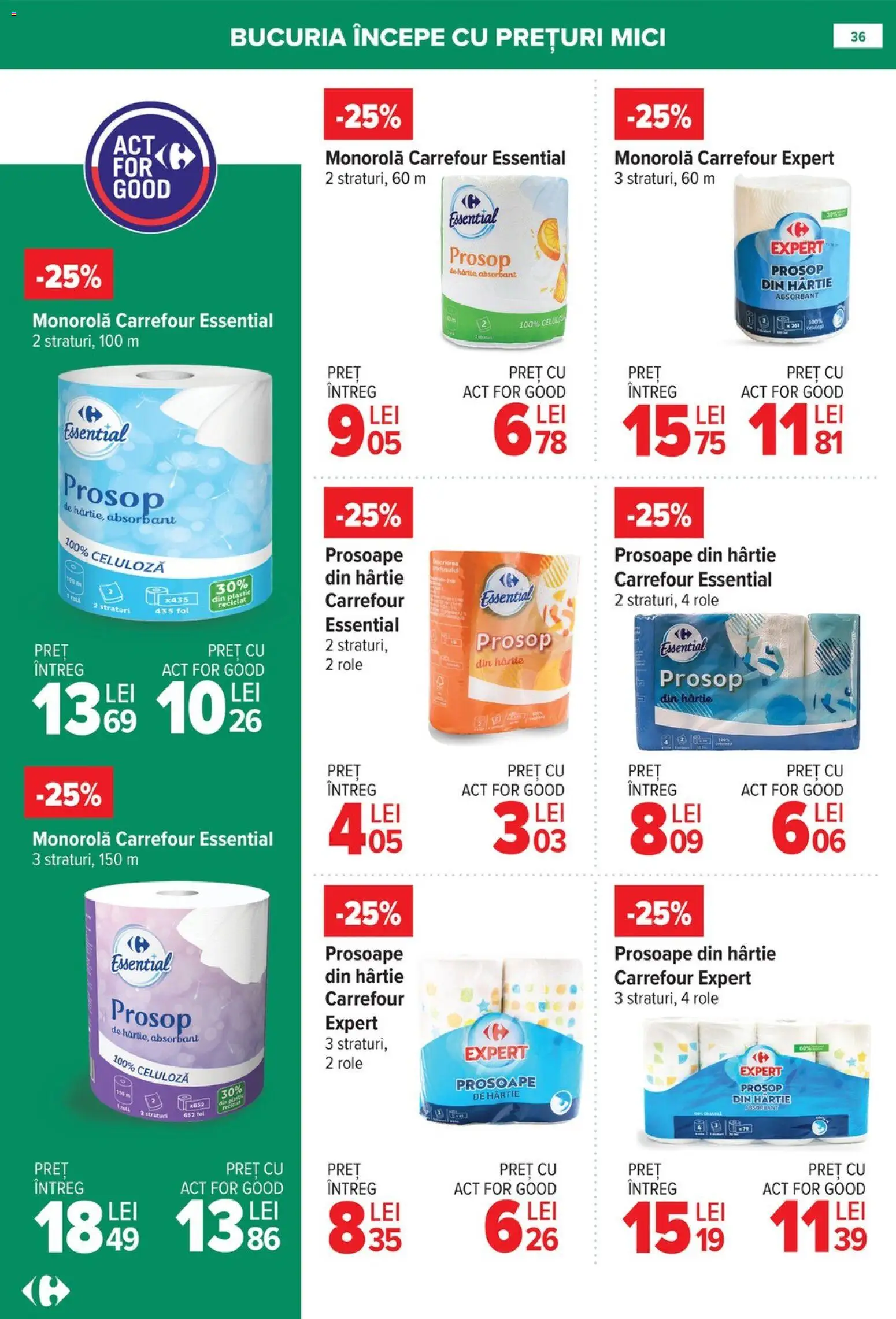 Noul catalog Carrefour – valabil de la 08.01.2026 | Pagină: 36 | Produse: Role, Mici