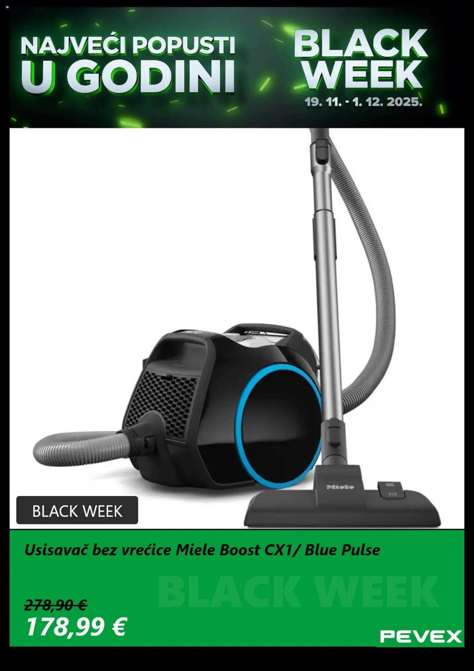 Pevex katalog | vrijedi od 19.11.2025 | Stranica: 6 | Proizvodi: Usisavač