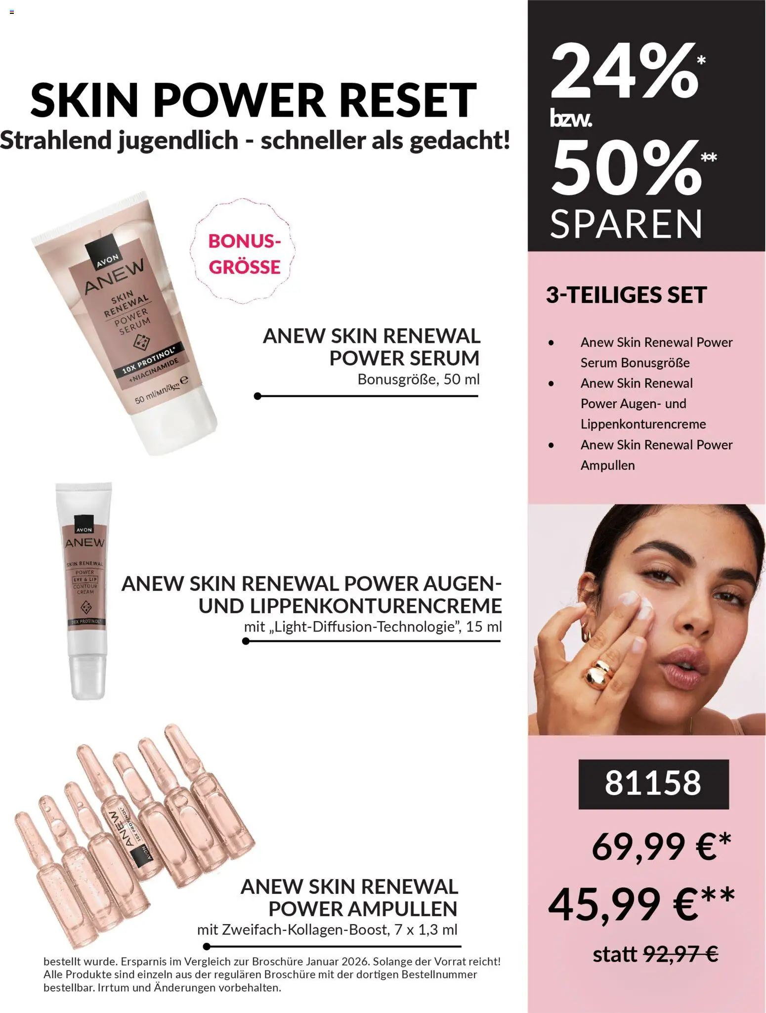 AVON Broschüre Januar 2026 – gültig ab 15.01.2026 | Seite: 3 | Produkte: Box, Serum