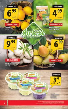 Pogląd oferty "Arhelan Gazetka" - ważna od 30.01.2026 | Strona: 2 | Produkty: Kapusta, Gruszka, Ogórki, Warzywa