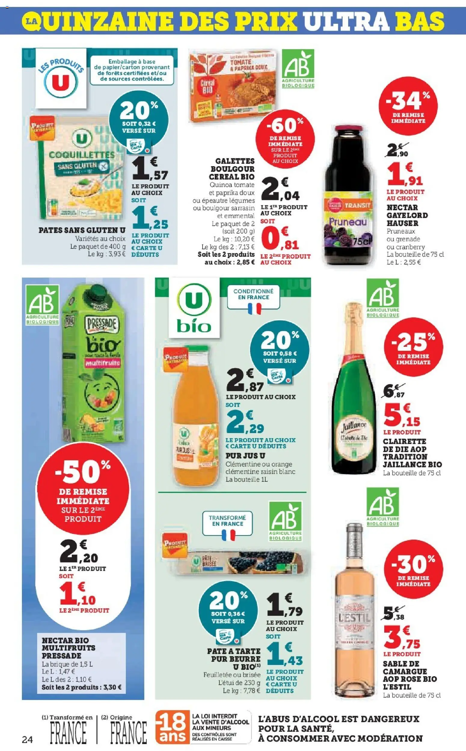 {H1} | Page: 24 | Produits: Paprika, Base, Coquillettes, Pâtes