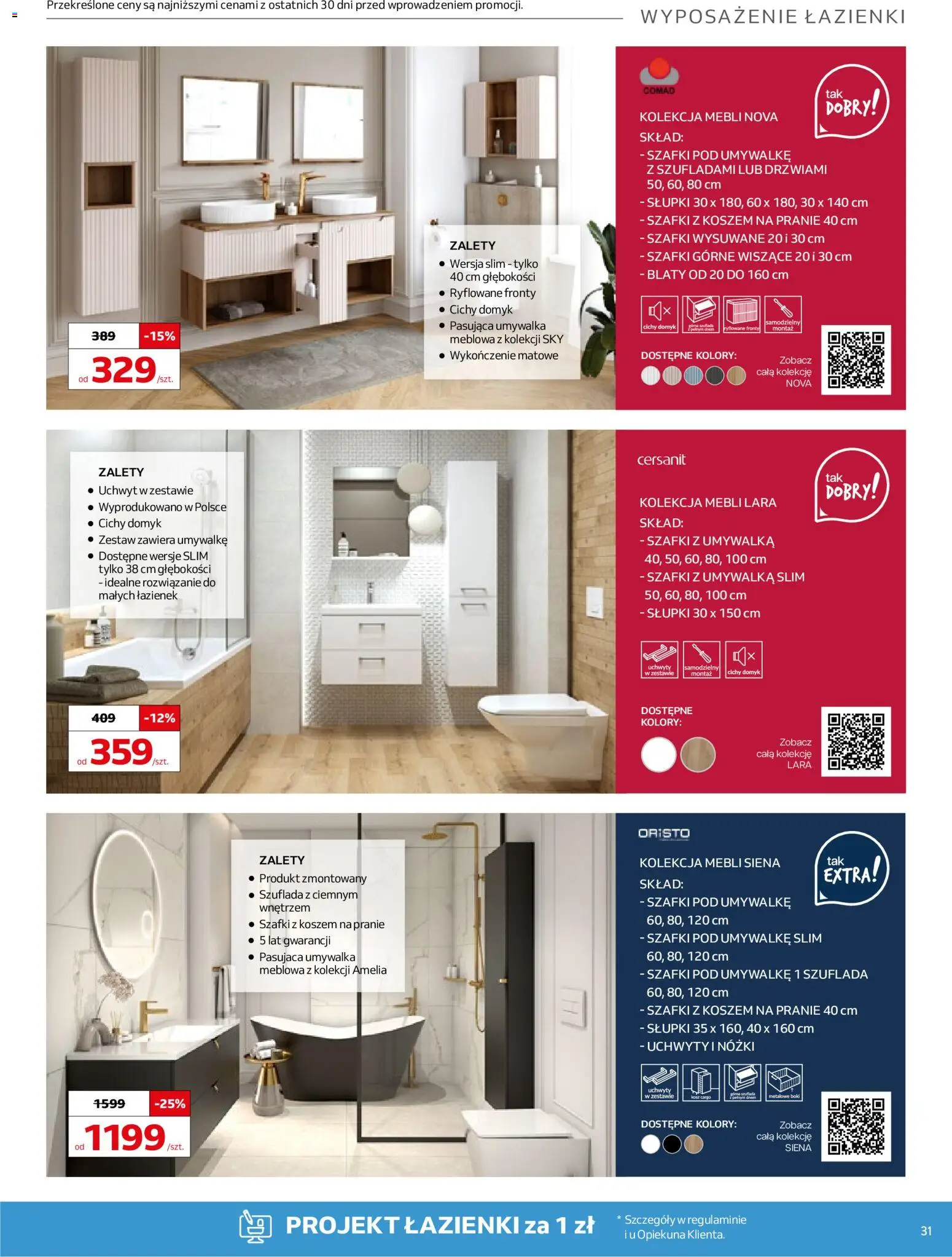 Komfort gazetka od 18.03.2026 | Strona: 31 | Produkty: Umywalka