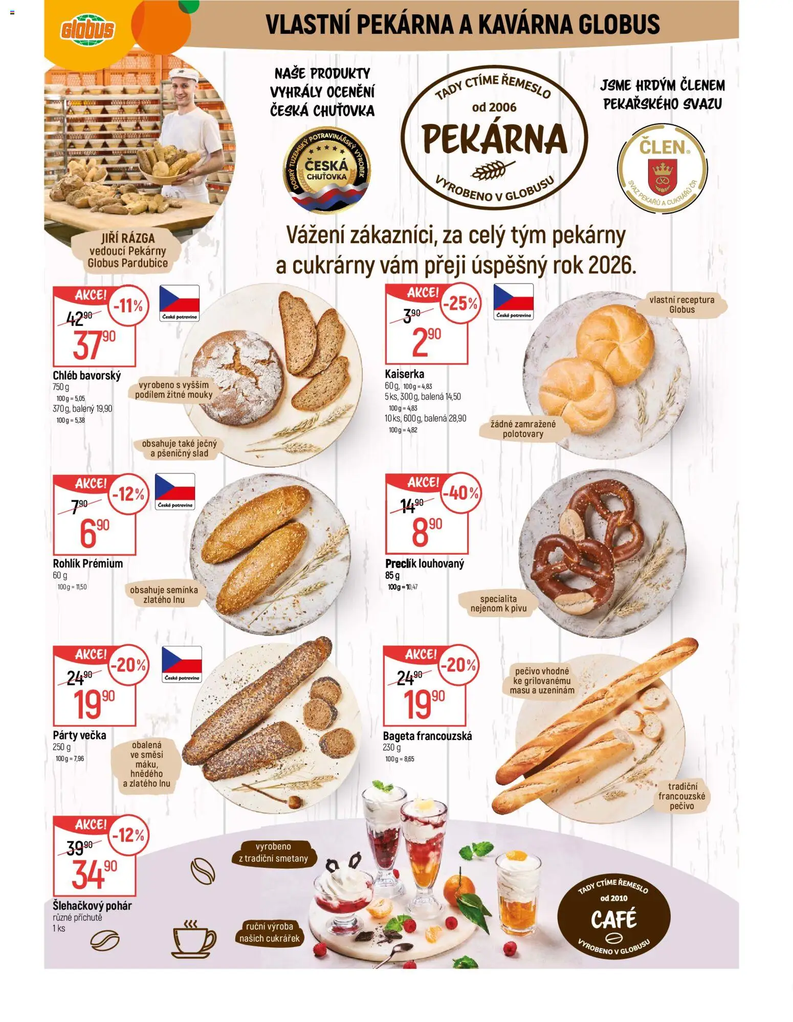 Globus leták - Pardubice od 27.12.2025 | Strana: 5 | Produkty: Chléb, Pečivo, Pekárna, Bageta