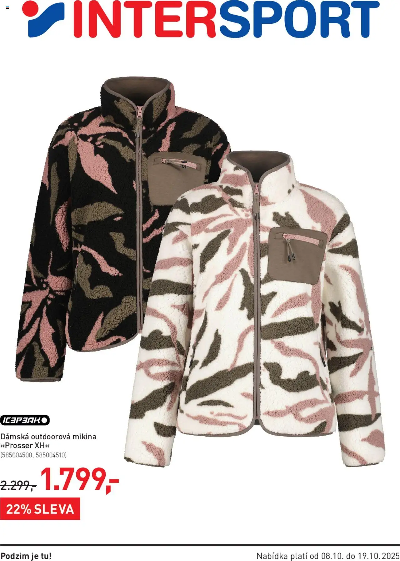 Intersport leták od 08.10.2025 | Strana: 1 | Produkty: Mikina