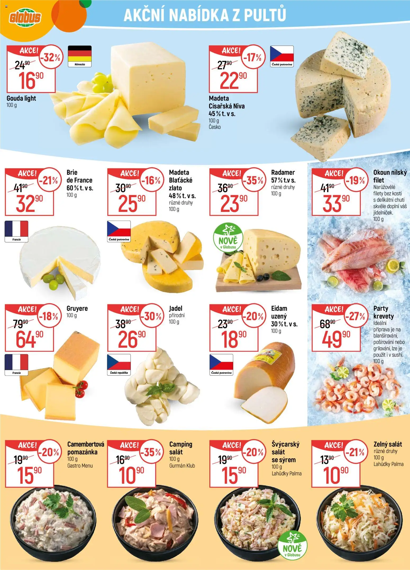Globus leták - Brno od 10.12.2025 | Strana: 6 | Produkty: Gouda, Eidam, Okoun, Filet