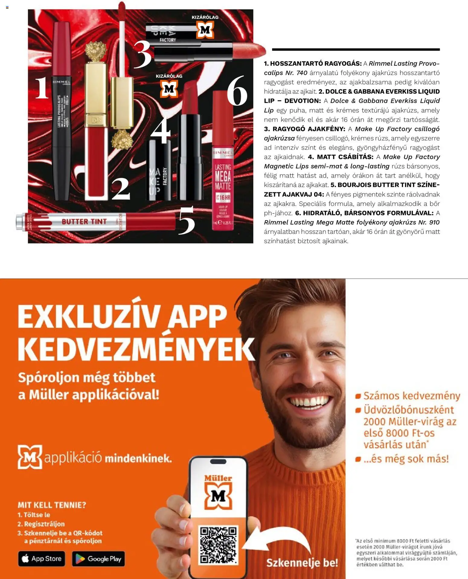 Müller akciós ujság - amely érvényes a következő dátumtól: 02.02.2026 | Oldal: 17 | Termékek: Ajakrúzs, Bor, Rúzs