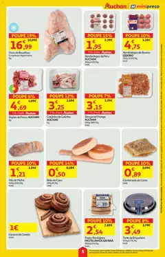 Pré-visualização Minipreço folheto válido de 29.01.2026 | Página: 5 | Produtos: Bacalhau, Canela, Pão, Carne
