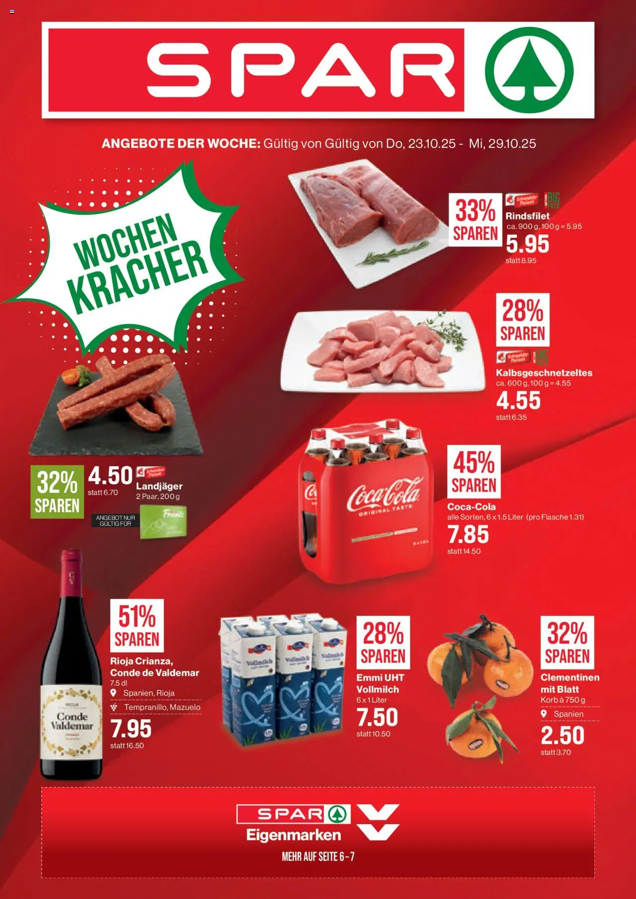 SPAR Aktionen – gültig ab 23.10.2025 | Seite: 1 | Produkte: Korb