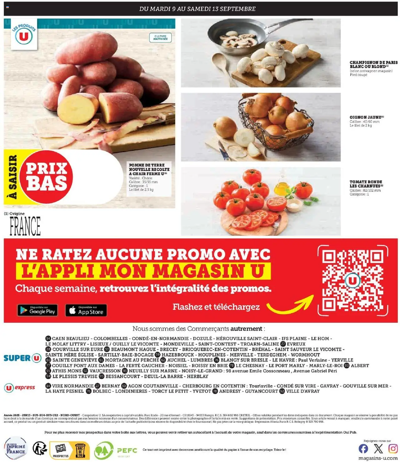  | Page: 4 | Produits: Pomme de terre, Store, Champignon, Brie