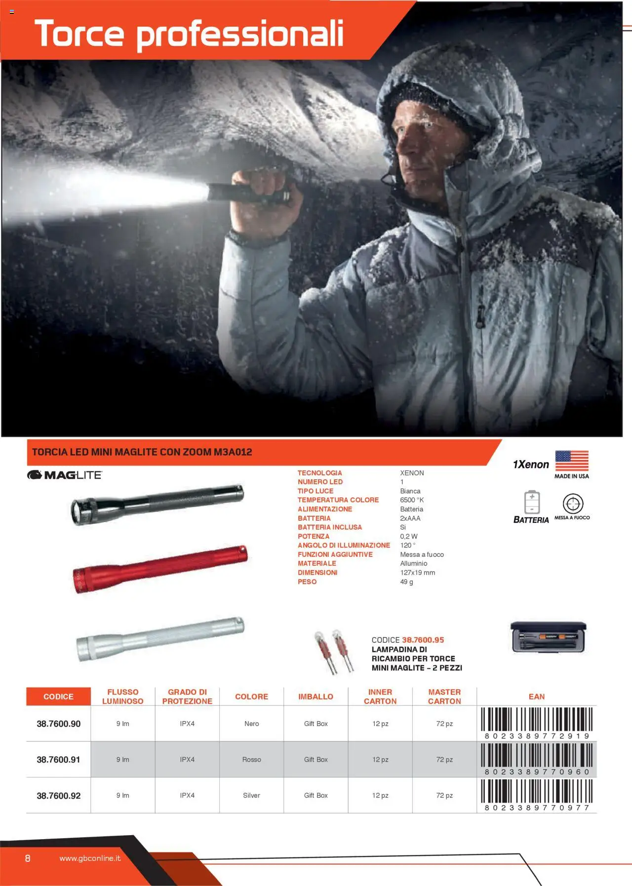 Volantino GBC del 31.05.2025 | Pagina: 8 | Prodotti: Torcia, Alluminio, Batteria