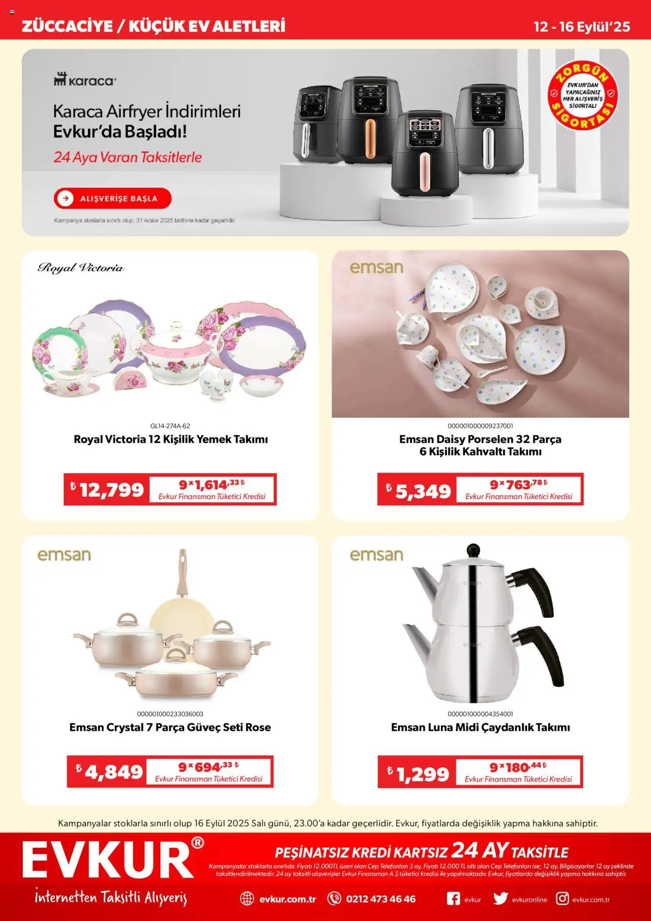 Evkur Katalog - 12.09.2025 tarihinden itibaren geçerlidir | Sayfa: 8 | Ürünler: Çaydanlık, Yemek takımı