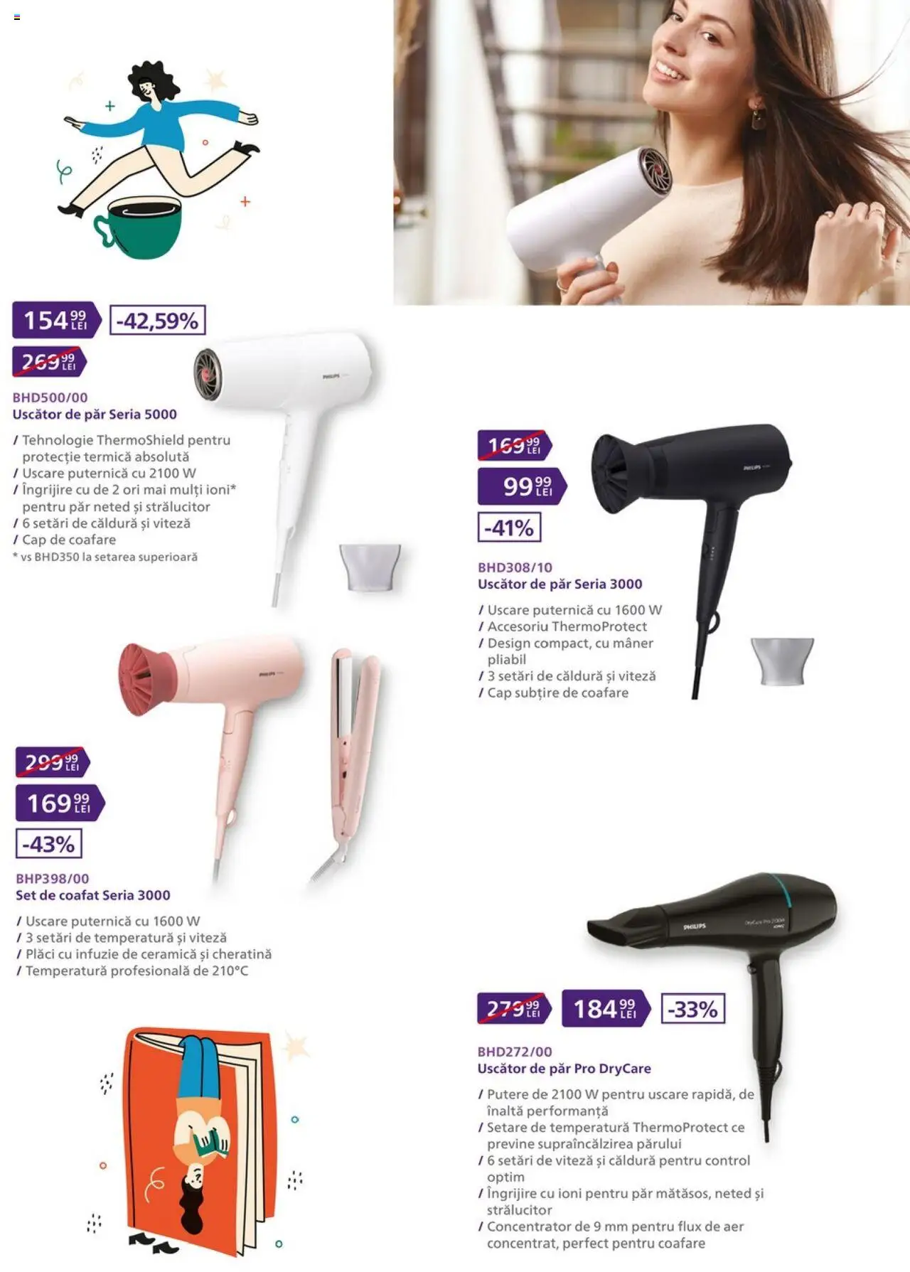 Carrefour catalog - Philips – valabil de la 21.08.2025 | Pagină: 15 | Produse: Enginar, Uscător, Uscător De Păr, Mâner