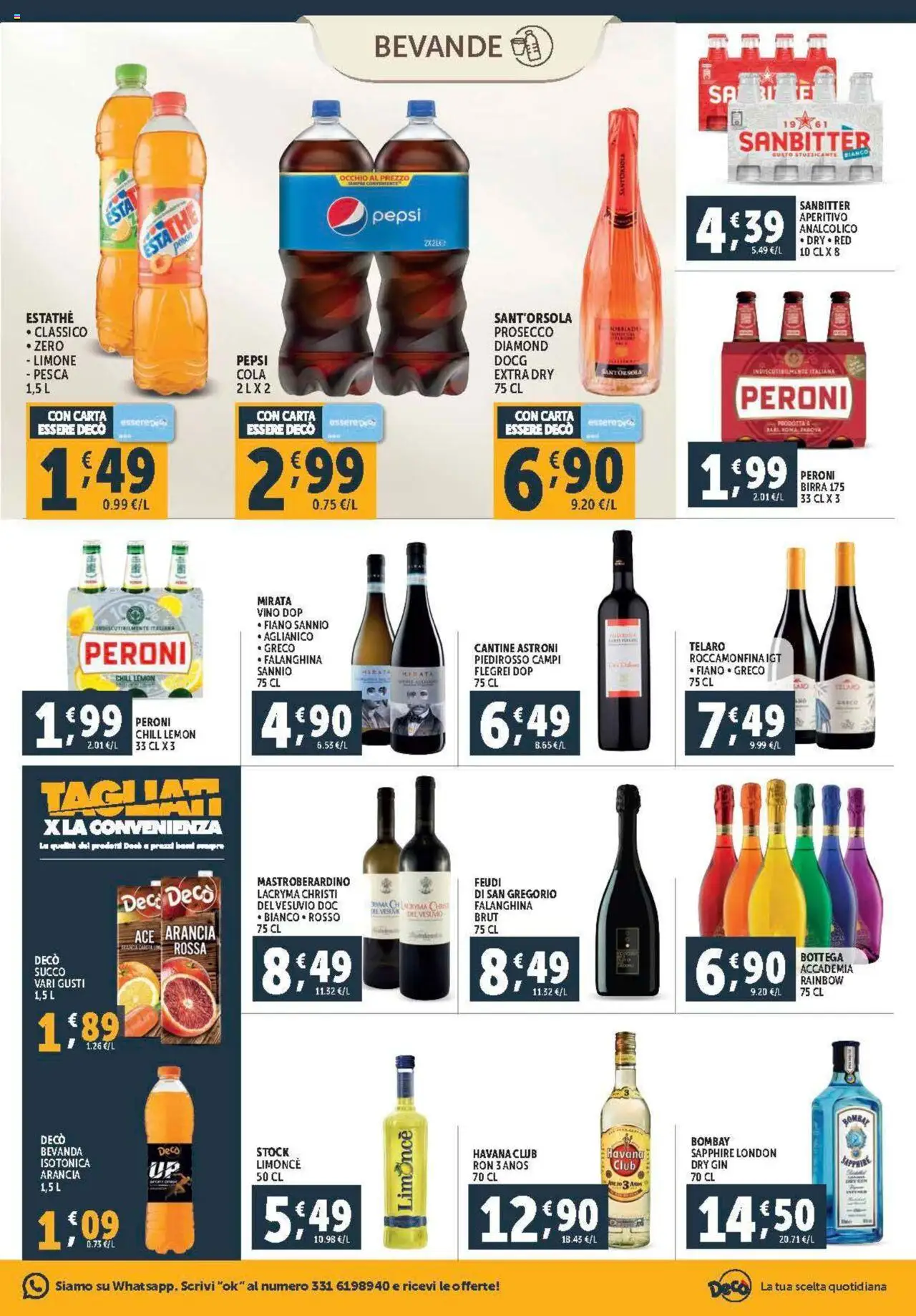 Volantino Decò del 08.08.2025 | Pagina: 17 | Prodotti: Birra, Gin, Vino, Aperitivo