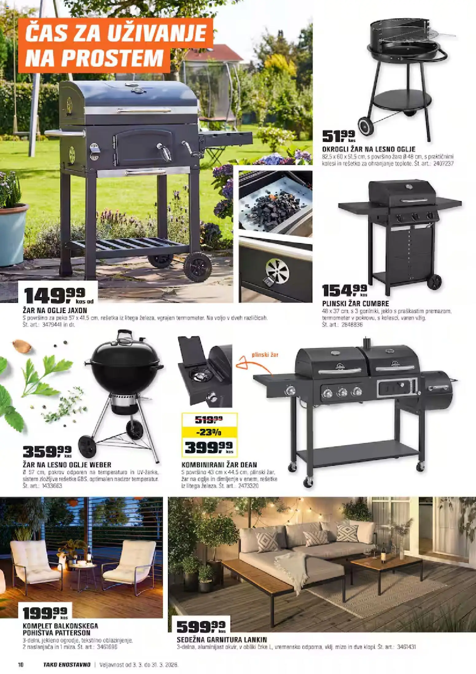 Novi OBI katalog ponudbe – veljaven od 03.03.2026 | Stran: 10 | Izdelki: Zar, Termometer, Sedezna garnitura, Kos