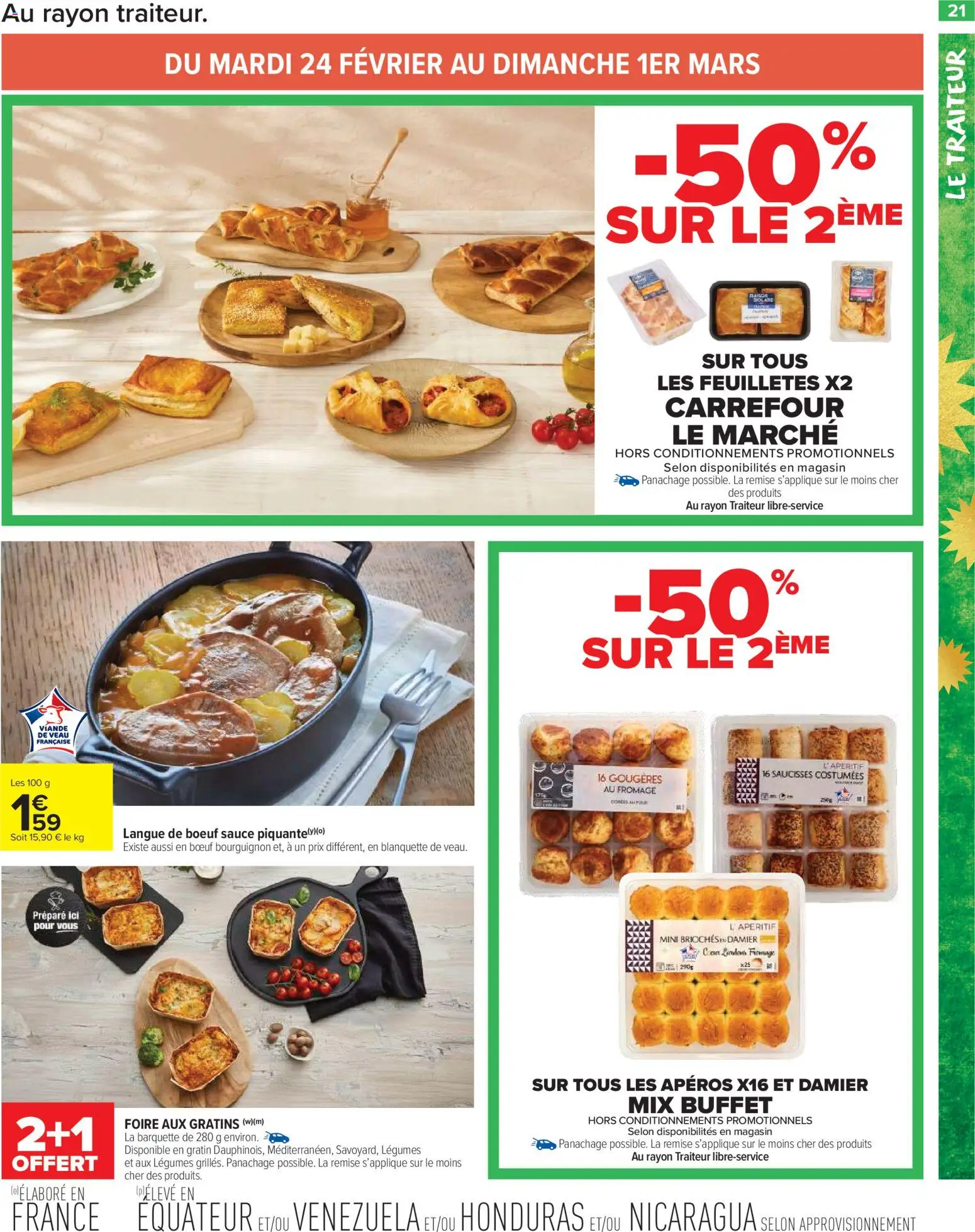 {H1} | Page: 23 | Produits: Bœuf bourguignon, Buffet, Langue de bœuf, Fromage