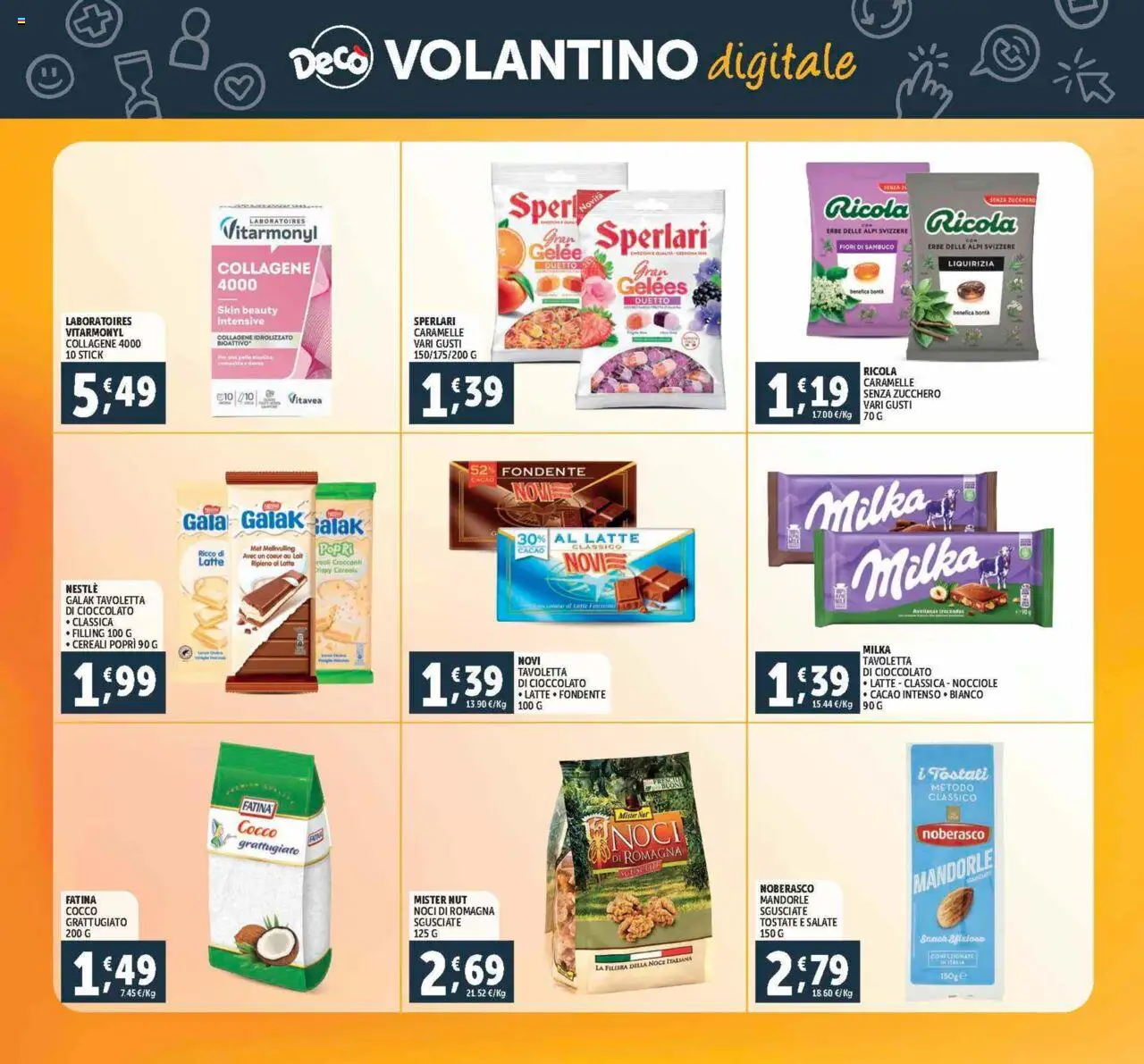 Volantino Decò del 12.09.2025 | Pagina: 26 | Prodotti: Cioccolato, Latte, Cocco, Cacao