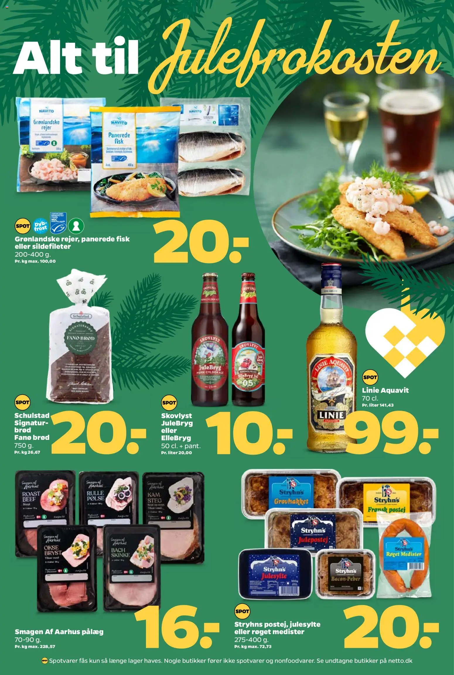 Netto tilbudsavis – gyldig fra 22.11.2025 | Side: 6 | Produkter: Brød, Skinke, Fisk, Rejer